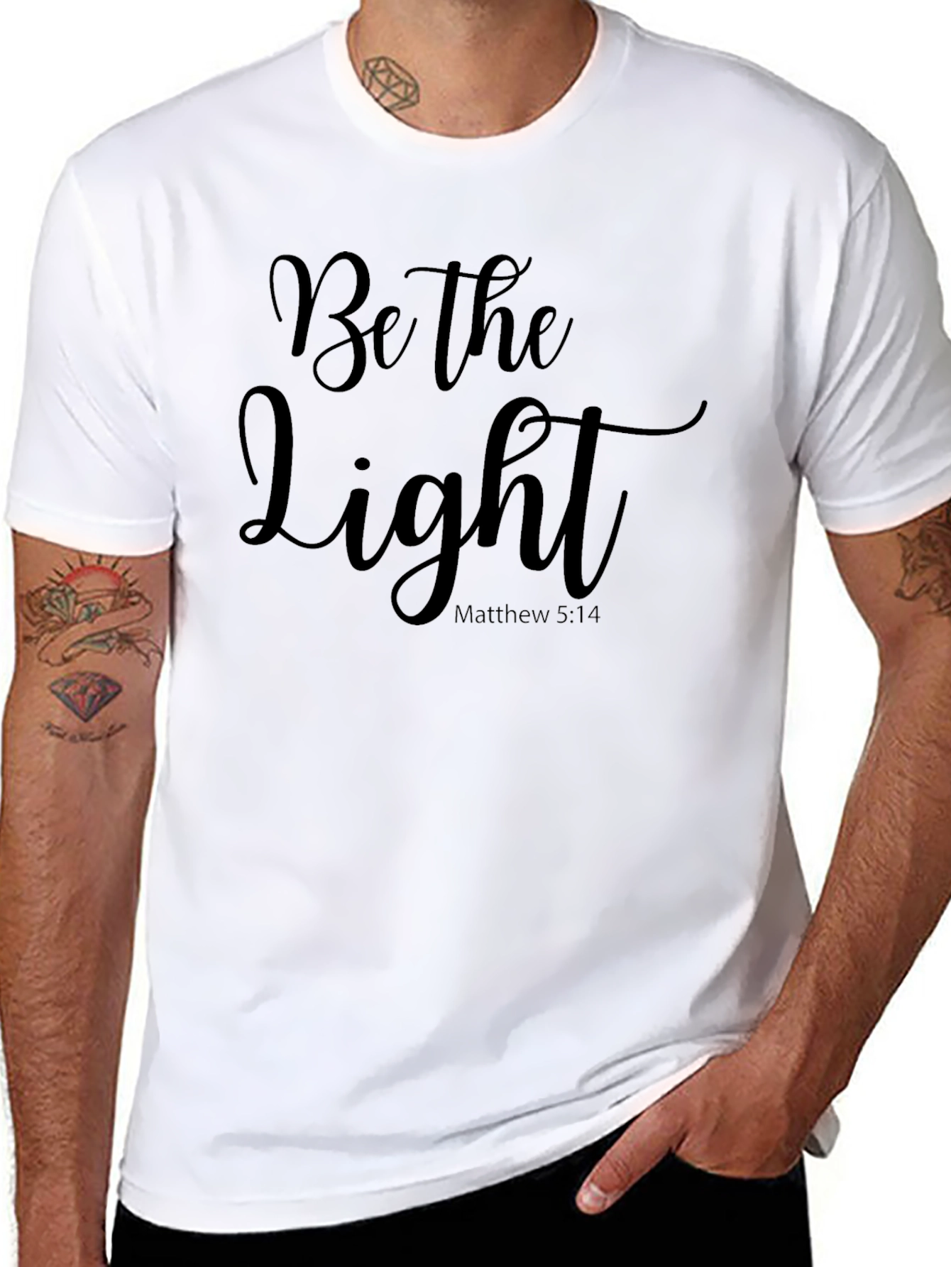 Be the Light T-Shirt - Matthew 5:14 - Christian Apparel