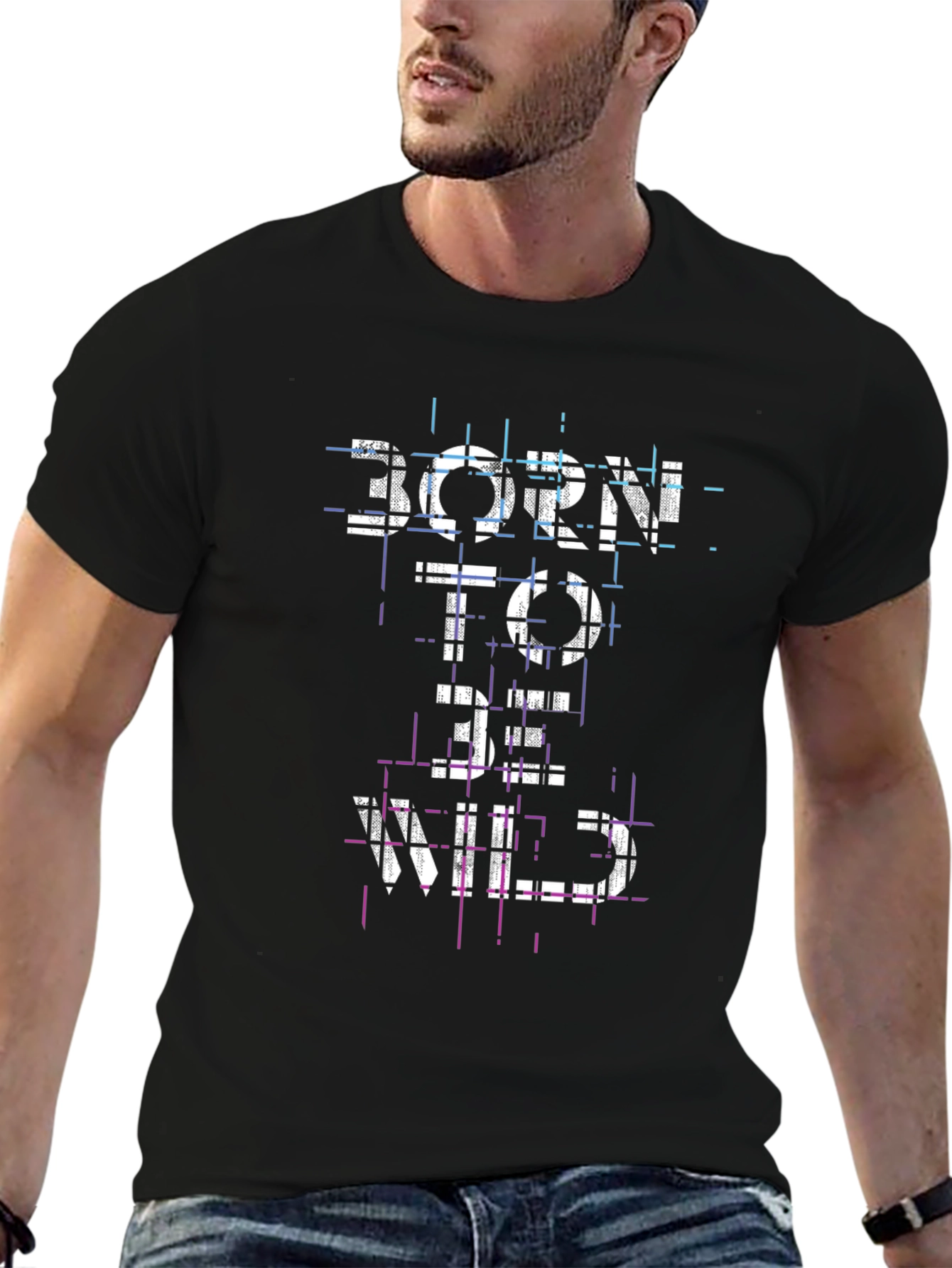 Born to Be Wild Black Graphic Tee
