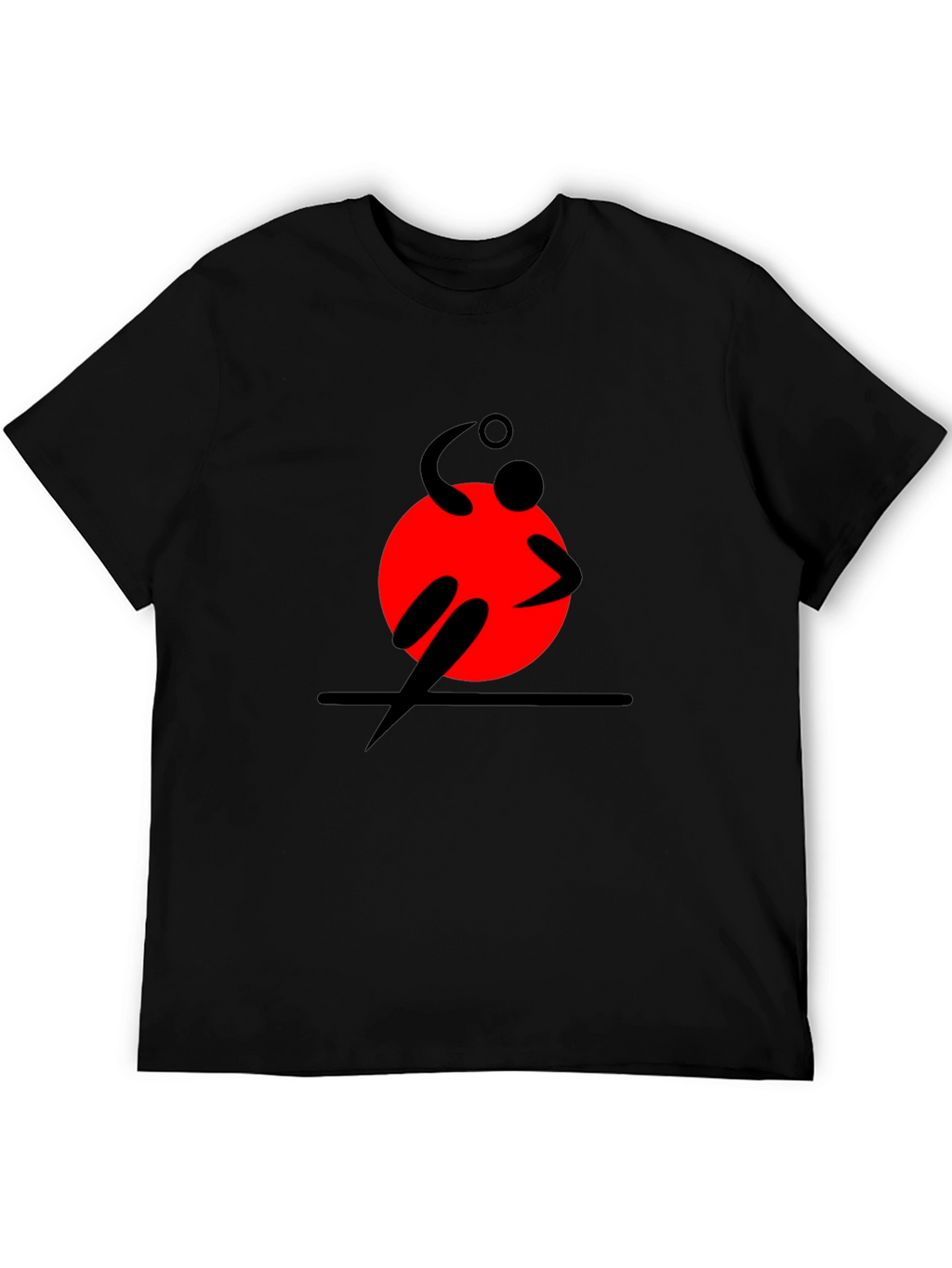 Modern Sport Graphic Tee - Black