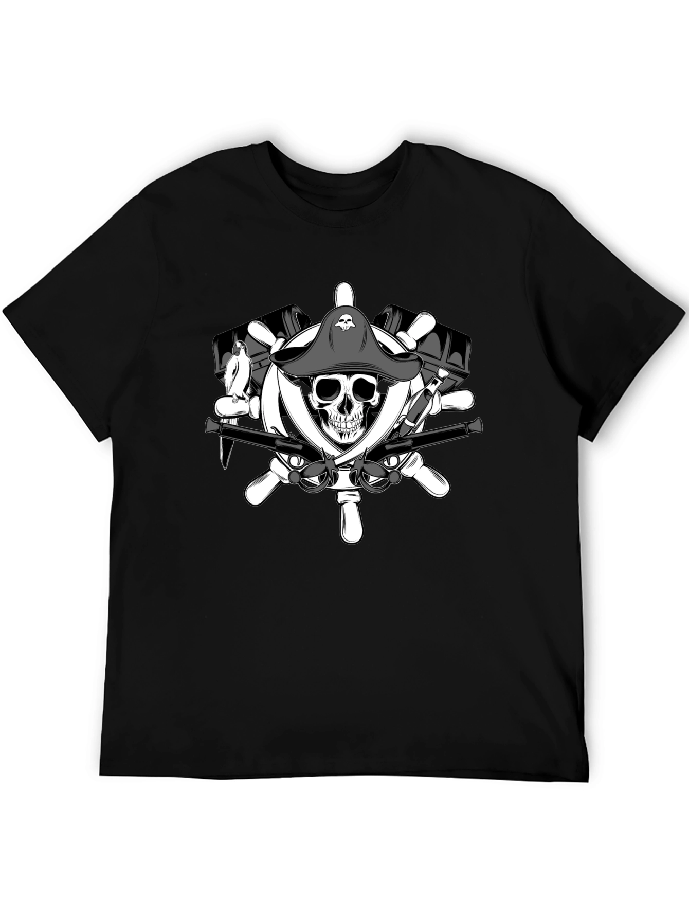 Pirate Skull & Crossbones Graphic T-Shirt