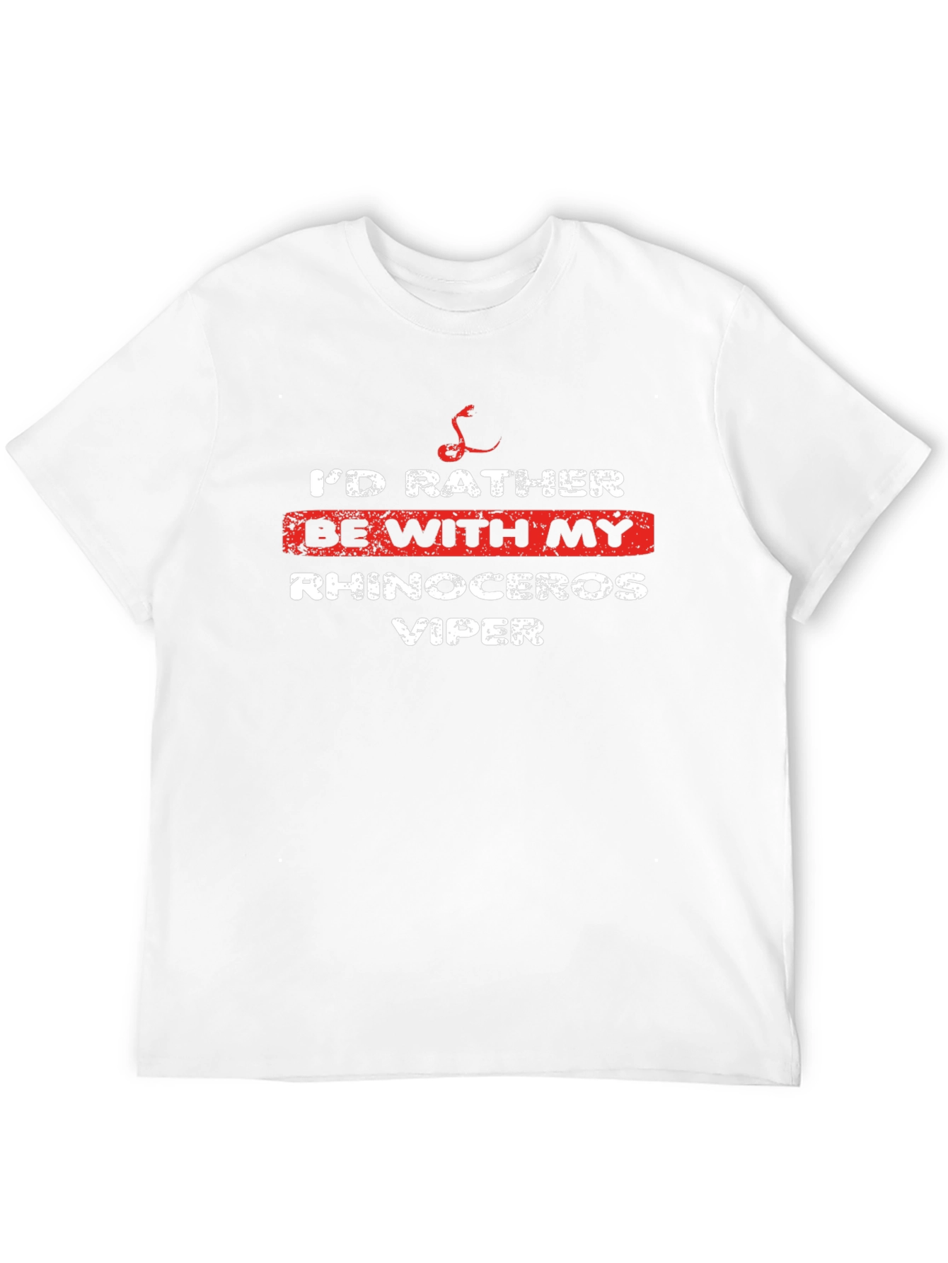 Rhinoceros Viper T-Shirt Snake Lover Tee Cool Animal Design