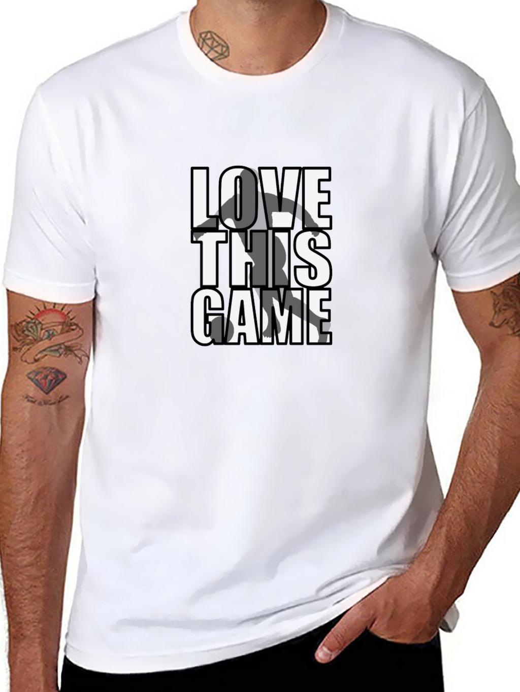 Love This Game Graphic Tee - Black