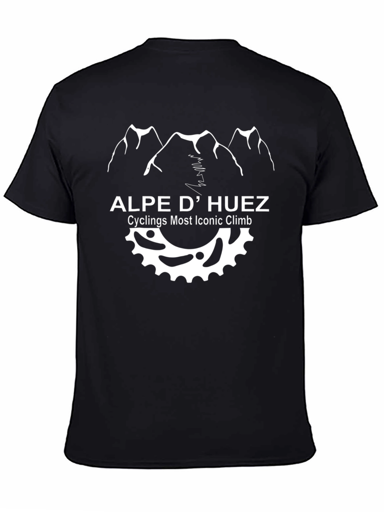 Alpe D Huez Cycling T-Shirt - Iconic Climb Design