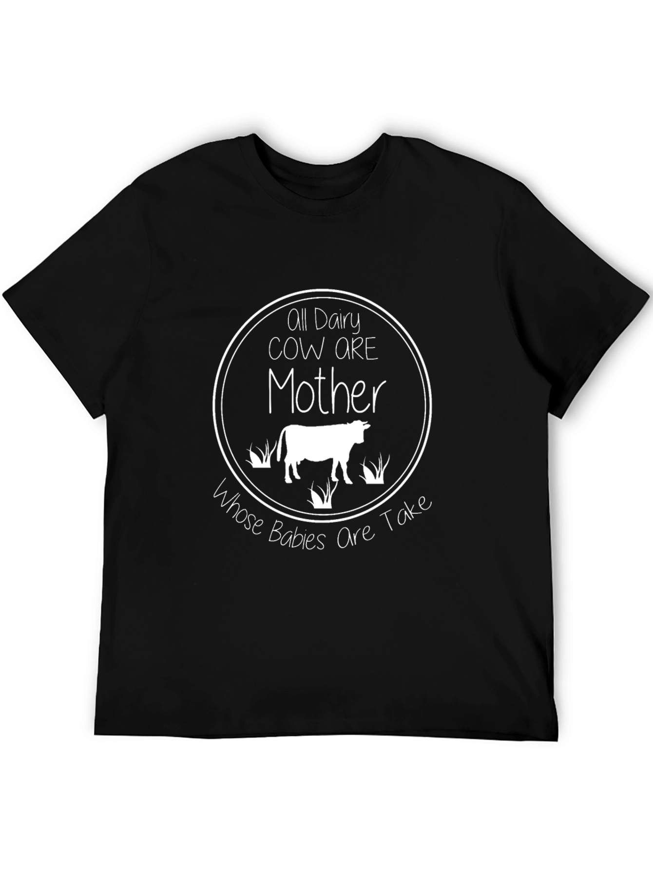 Vegan T-Shirt: All Dairy Cow Are Mother Graphic Tee