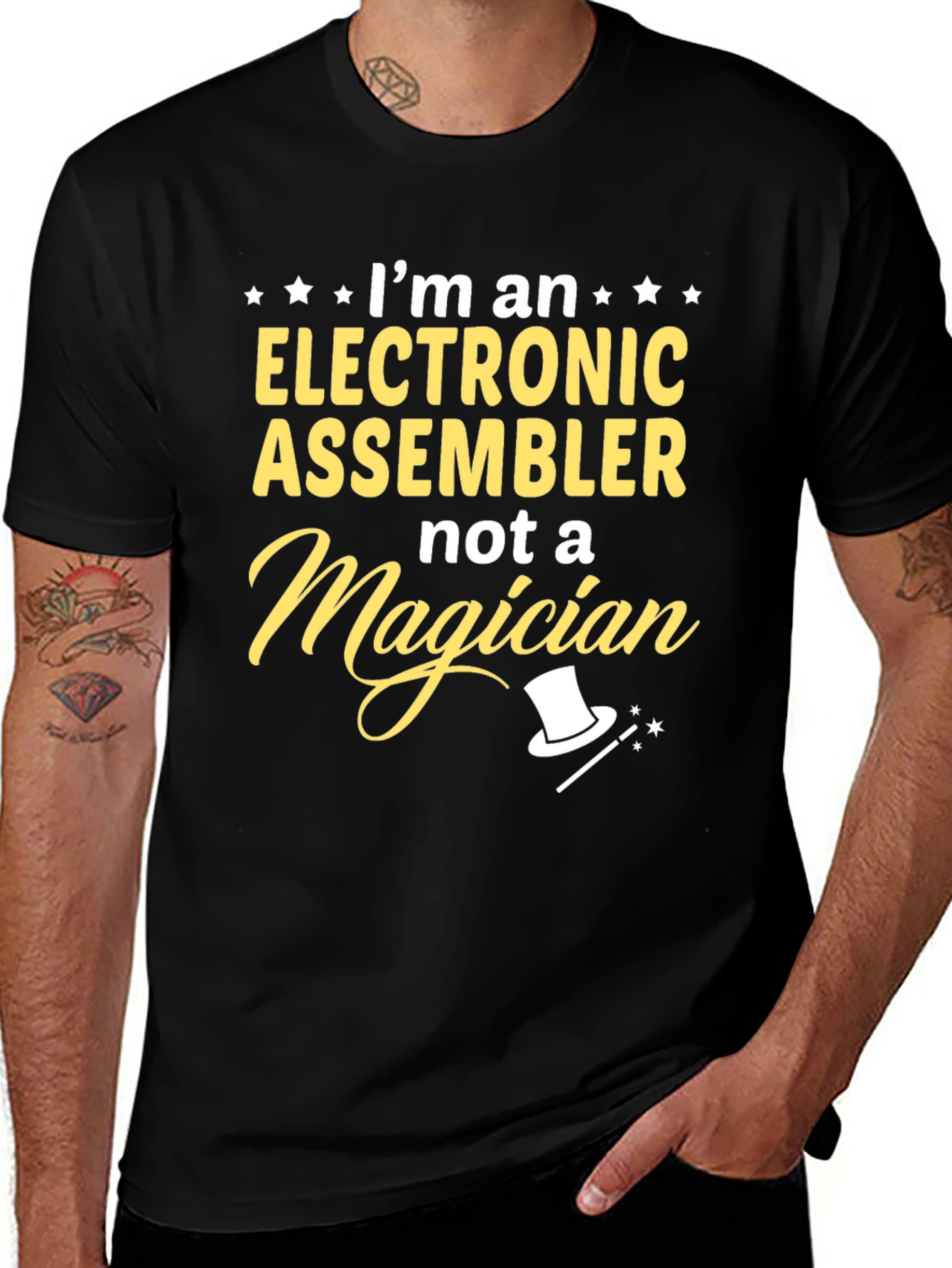 Electronic Assembler T-Shirt - Not a Magician Funny Tee