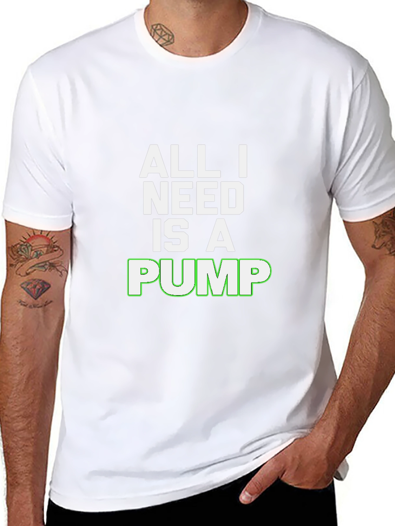 All I Need Is A Pump Black T-Shirt