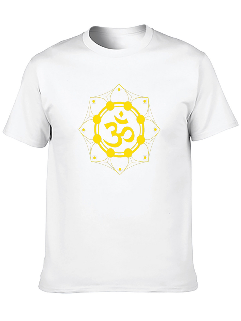 Om Symbol Graphic T-Shirt - Black Cotton Blend