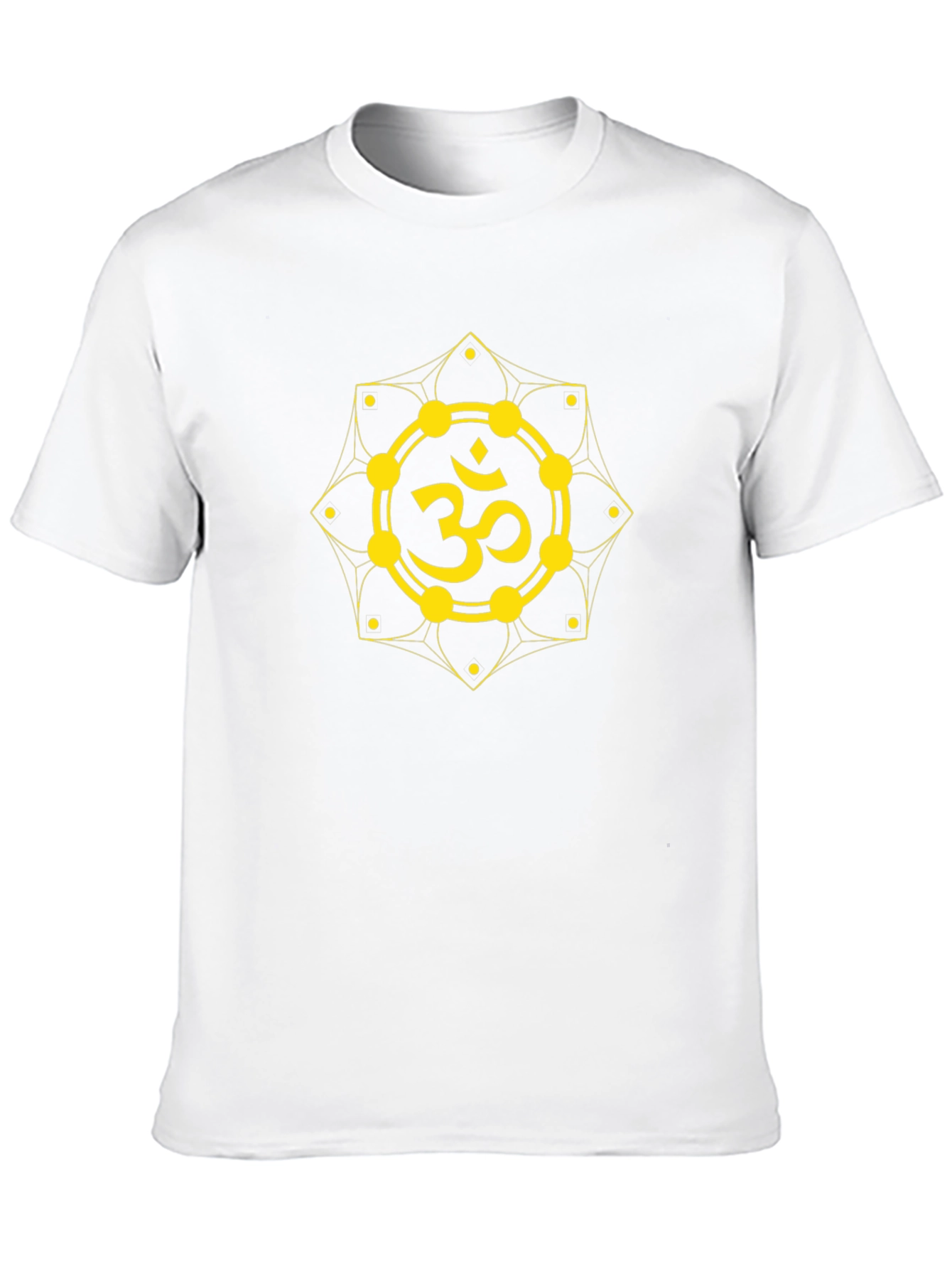Om Symbol Graphic T-Shirt - Black Cotton Blend