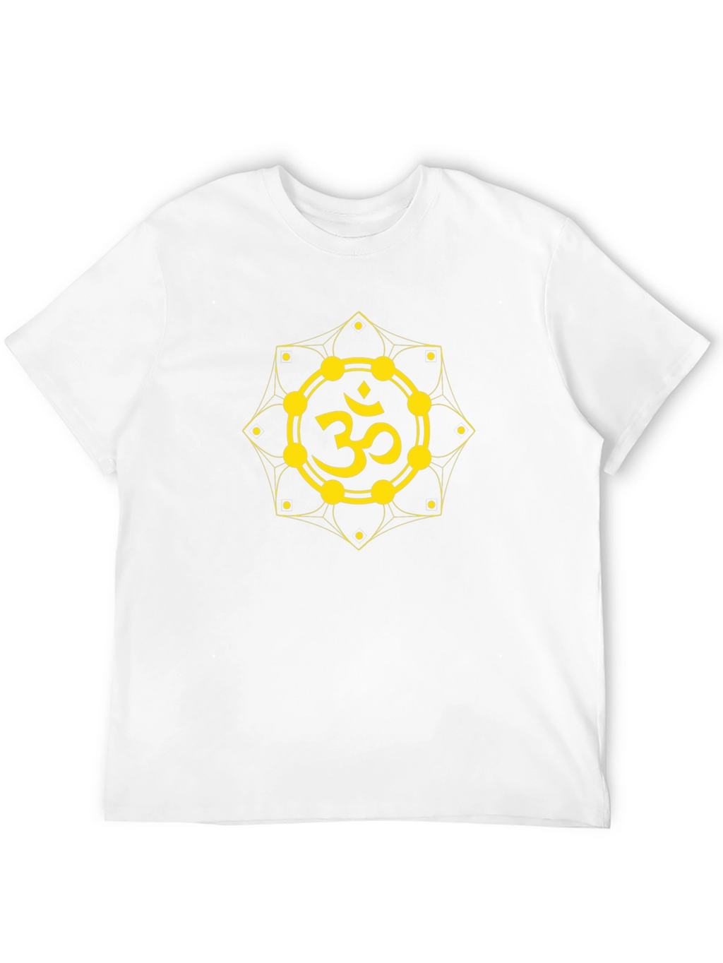 Om Symbol Graphic T-Shirt - Black Cotton Blend