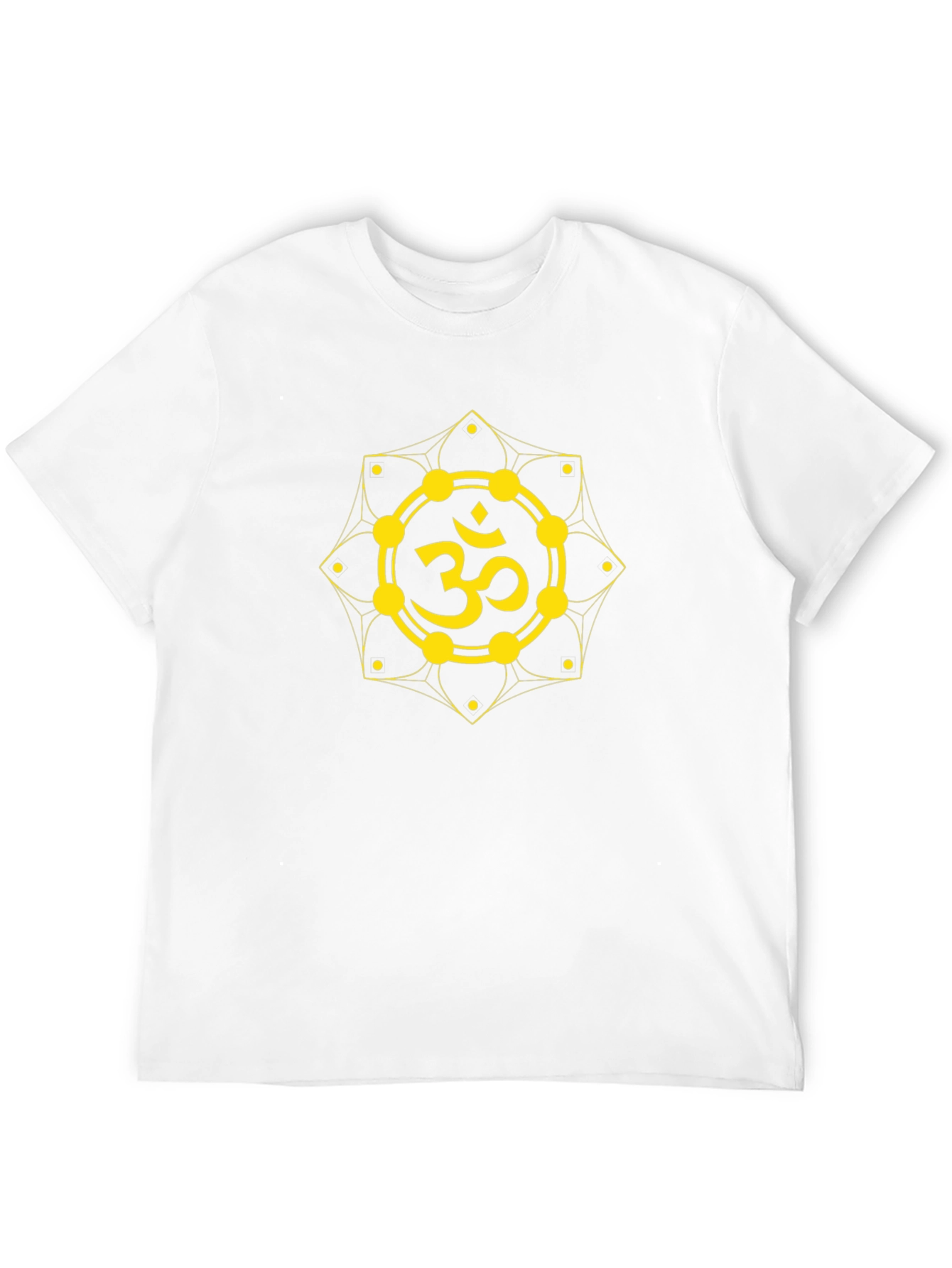 Om Symbol Graphic T-Shirt - Black Cotton Blend
