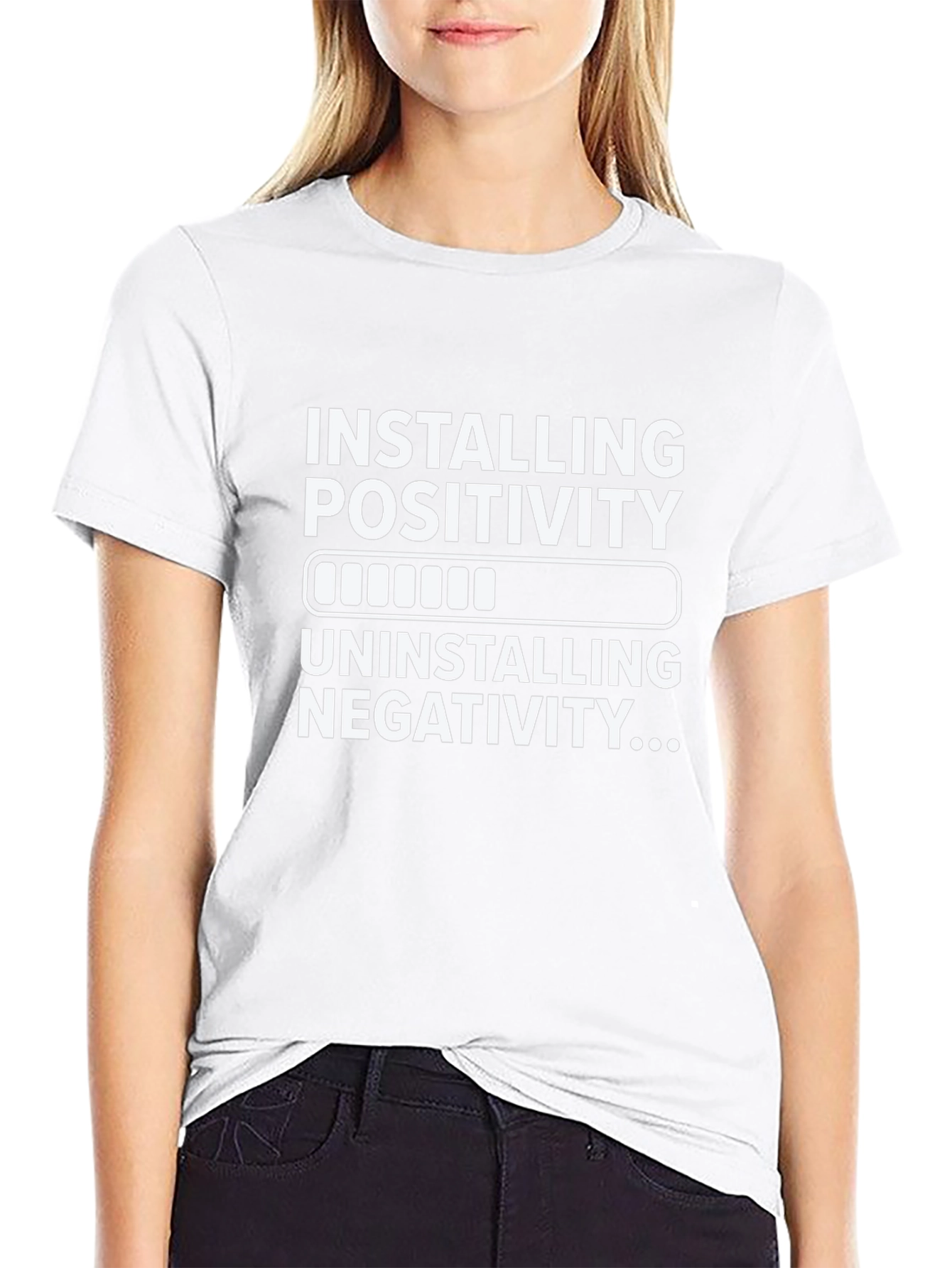 Installing Positivity Uninstalling Negativity T-Shirt