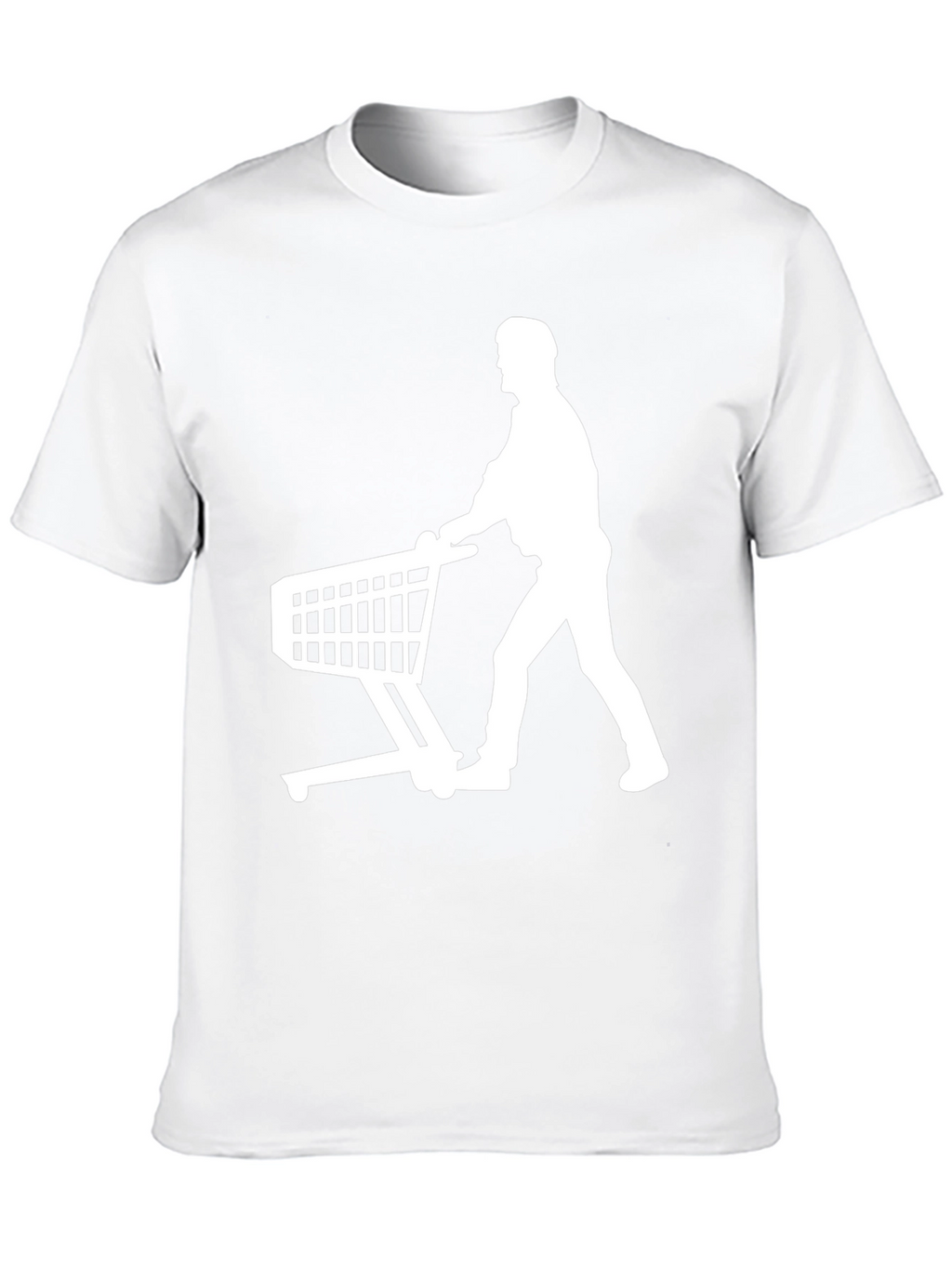 Shopping Cart Silhouette Black T-Shirt