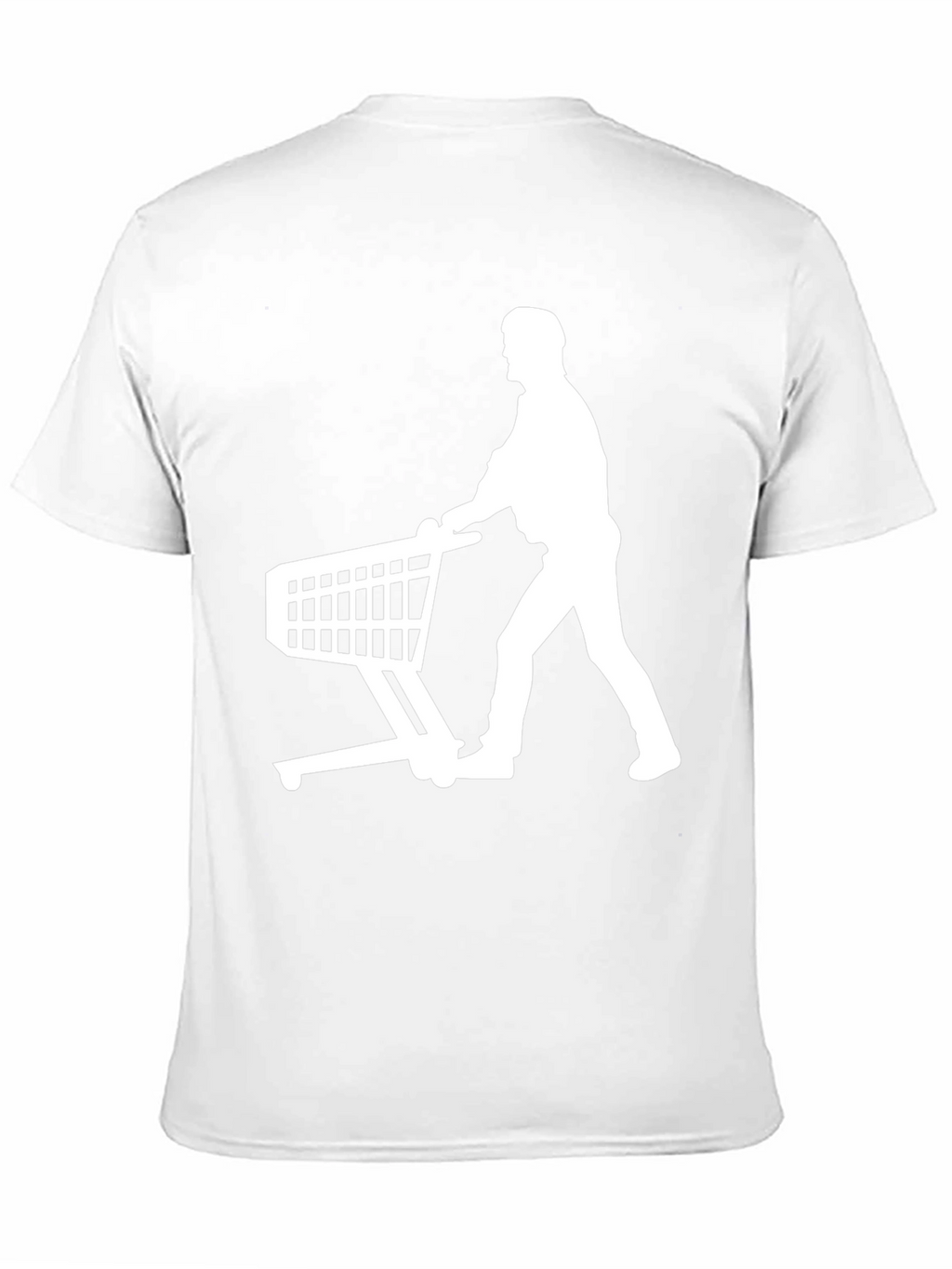 Shopping Cart Silhouette Black T-Shirt