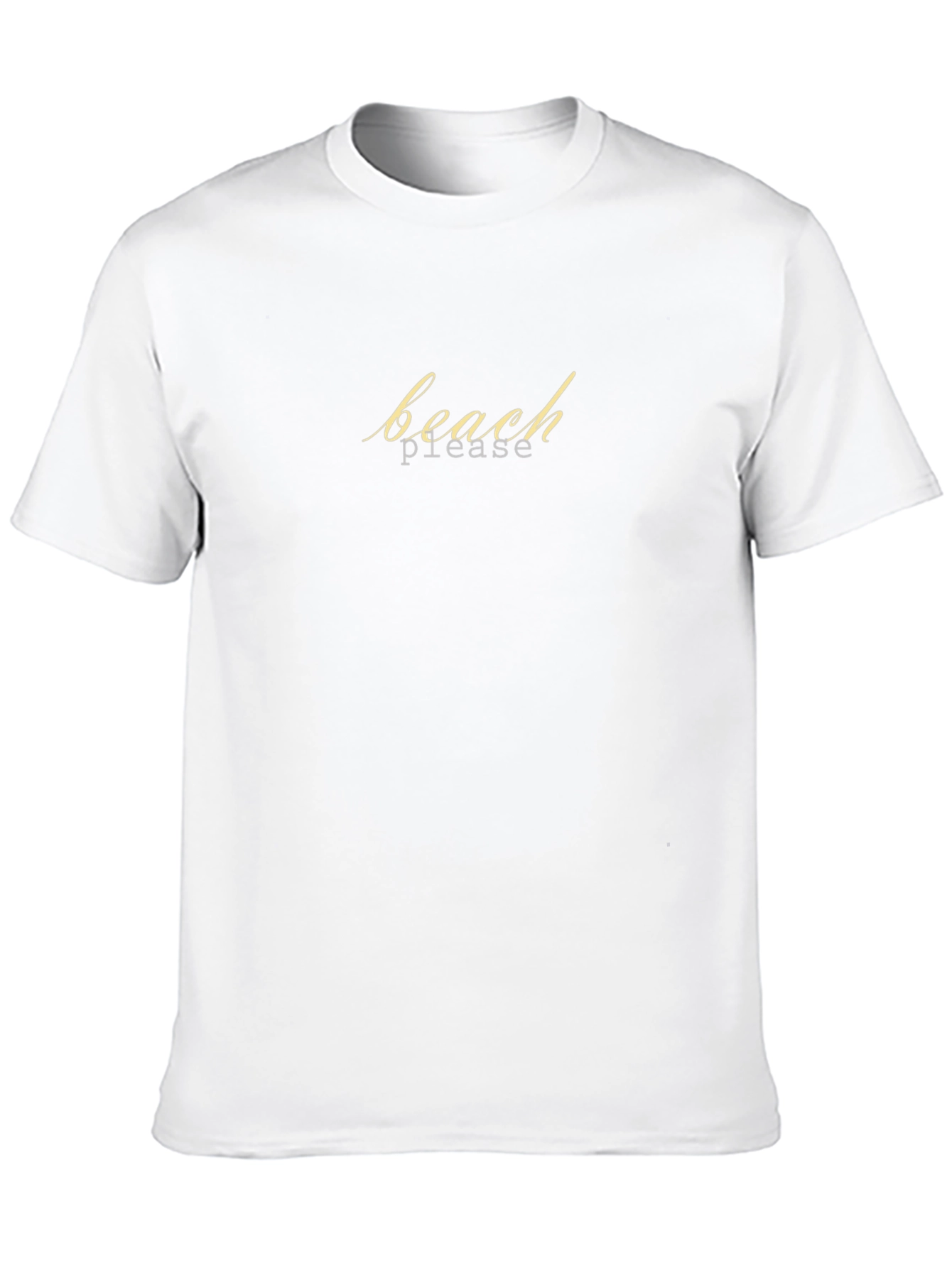 Beach Please Graphic Tee - Stylish Mens Black T-Shirt