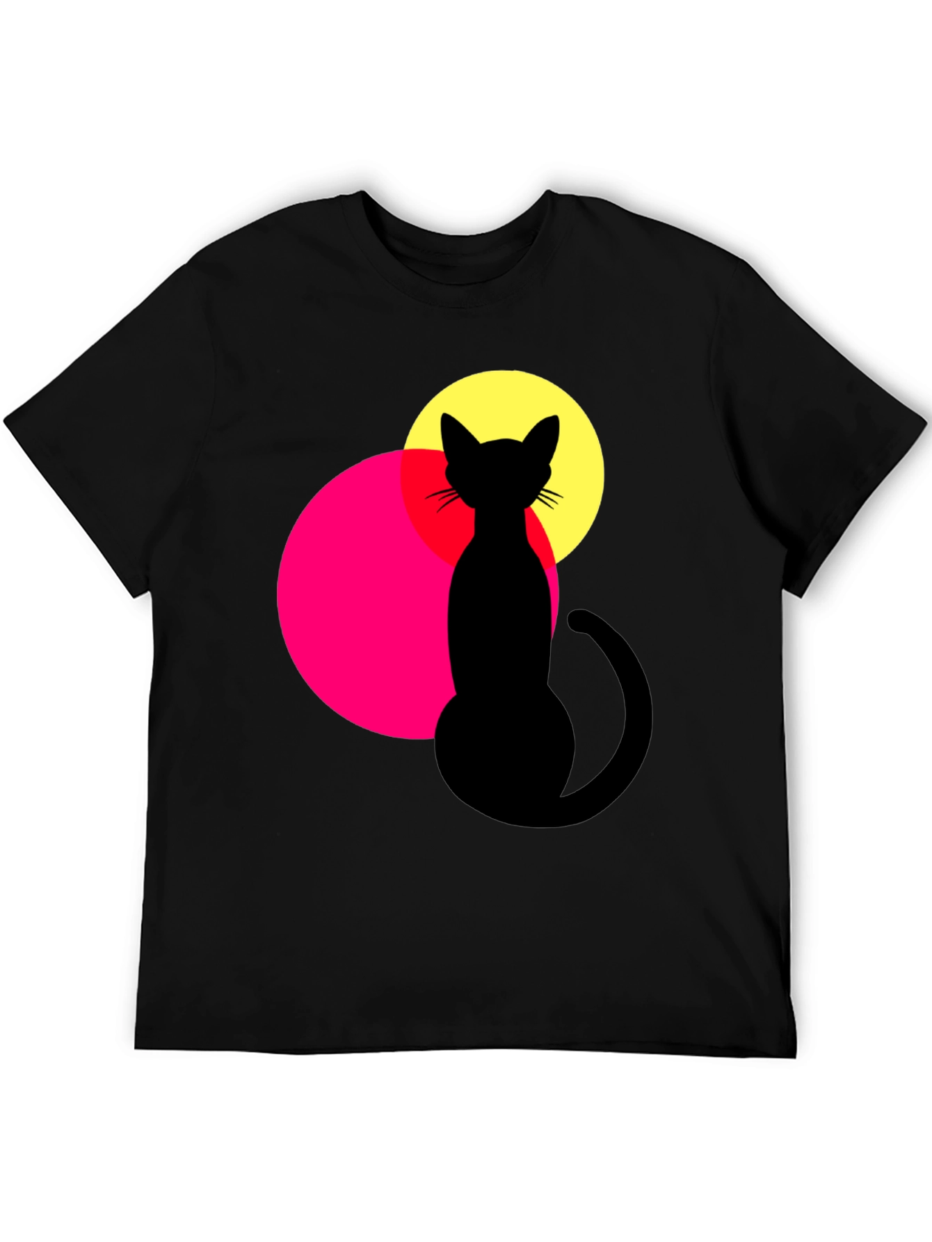 Cool Cat Graphic T-Shirt - Black