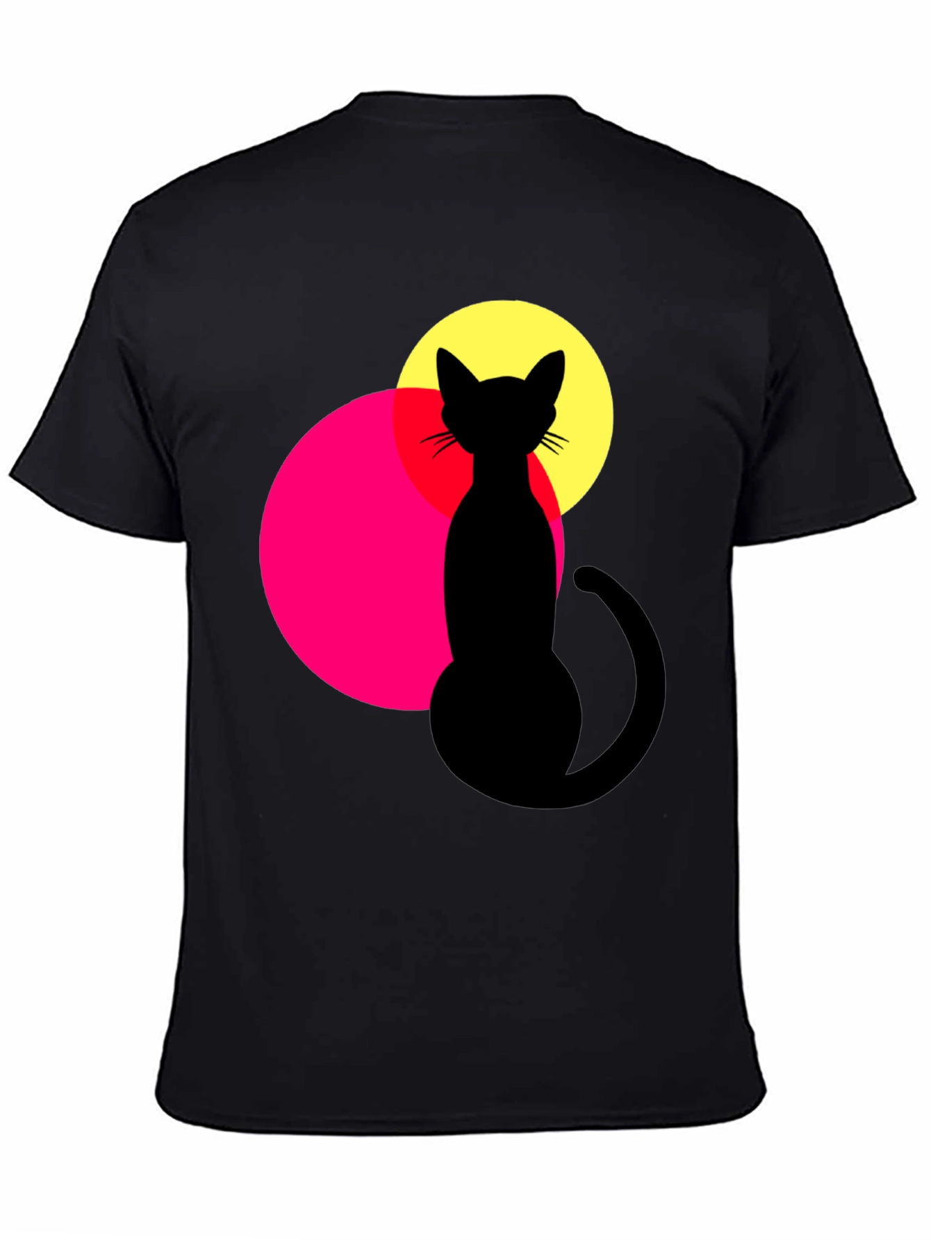 Cool Cat Graphic T-Shirt - Black