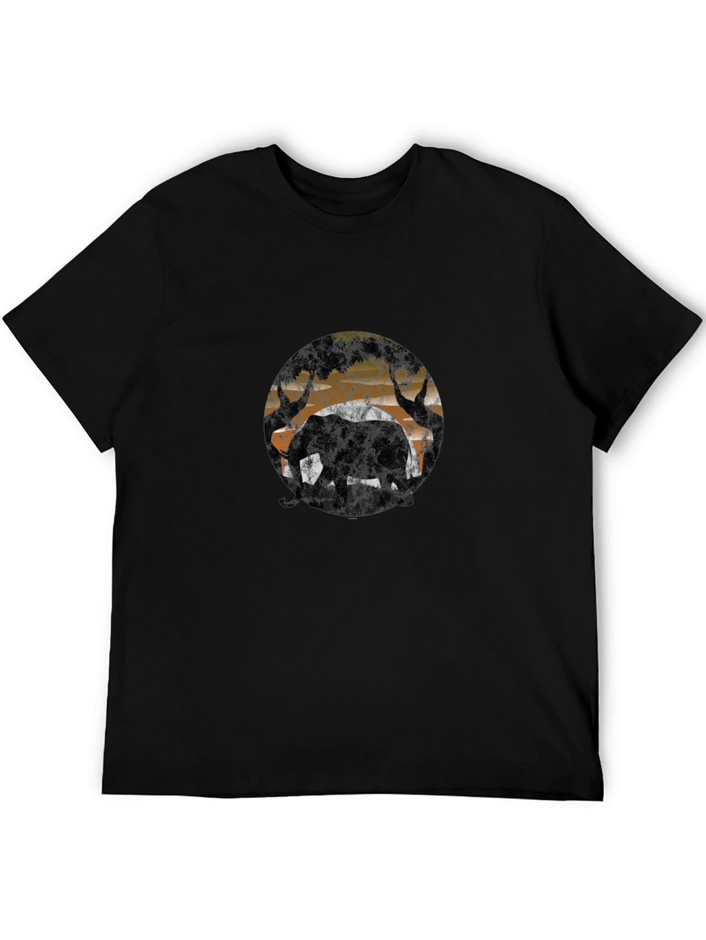 Elephant Silhouette T-Shirt - Wildlife Design
