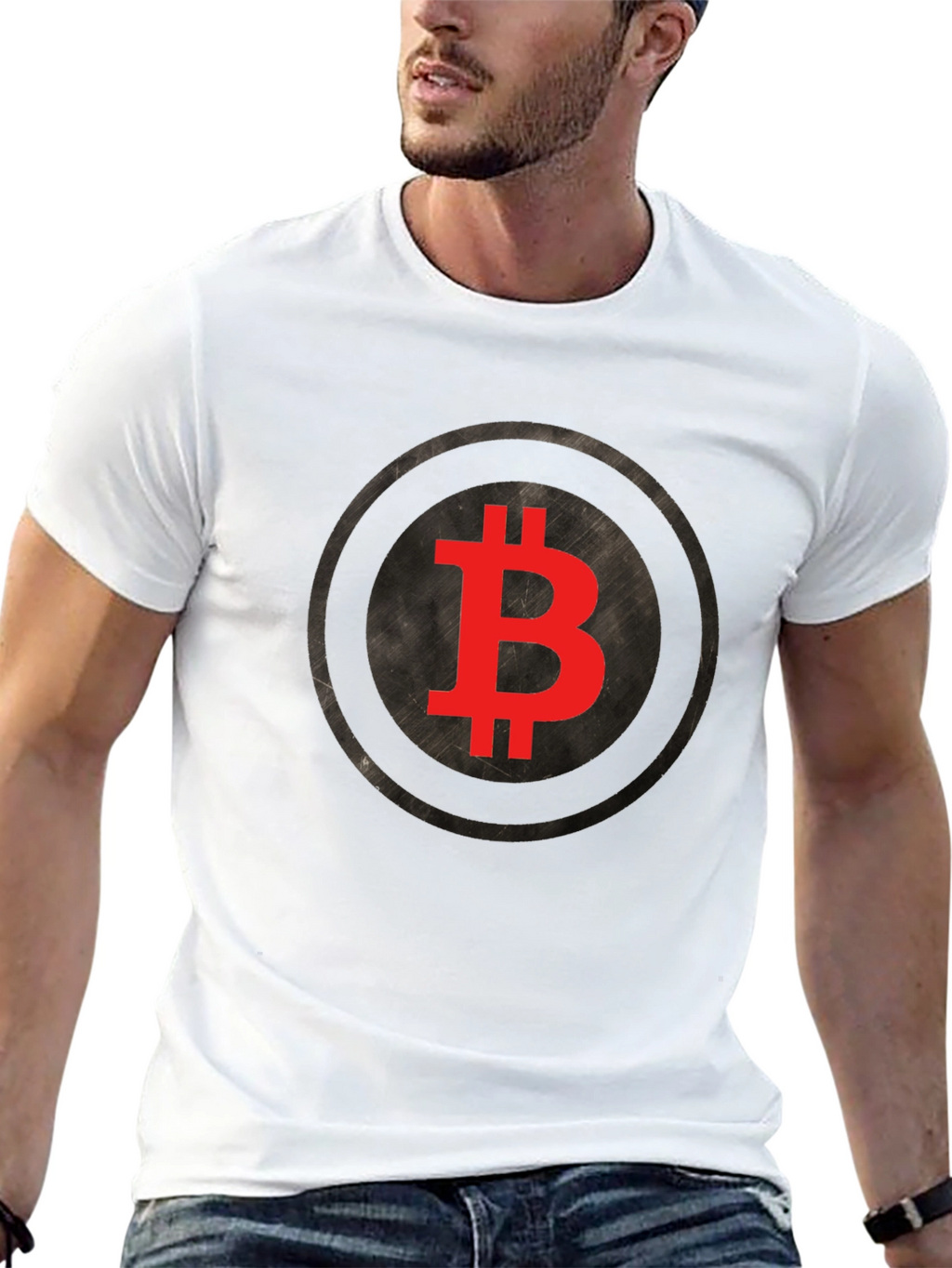 Bitcoin Logo Graphic Tee - Crypto Fan T-Shirt