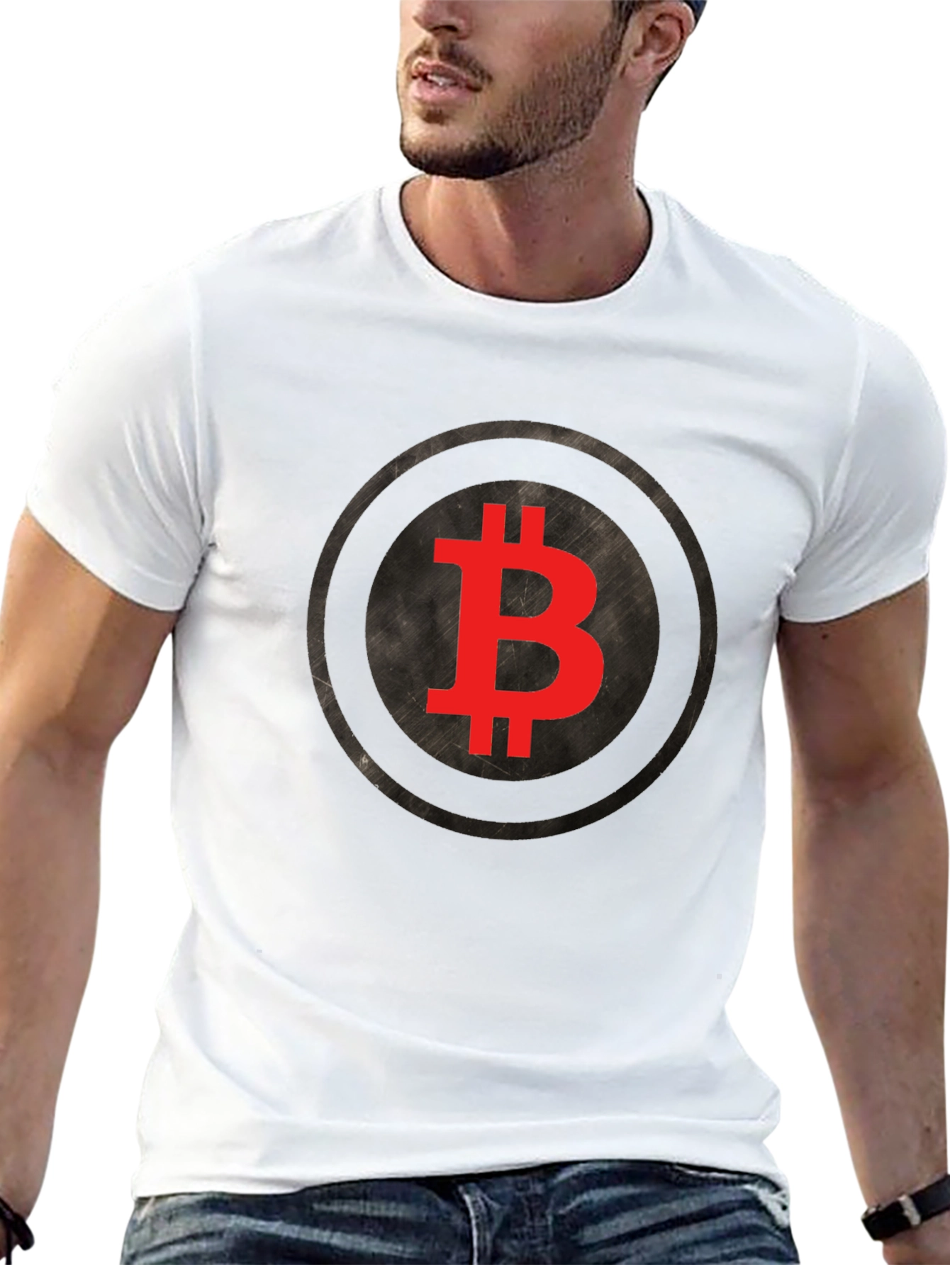 Bitcoin Logo Graphic Tee - Crypto Fan T-Shirt