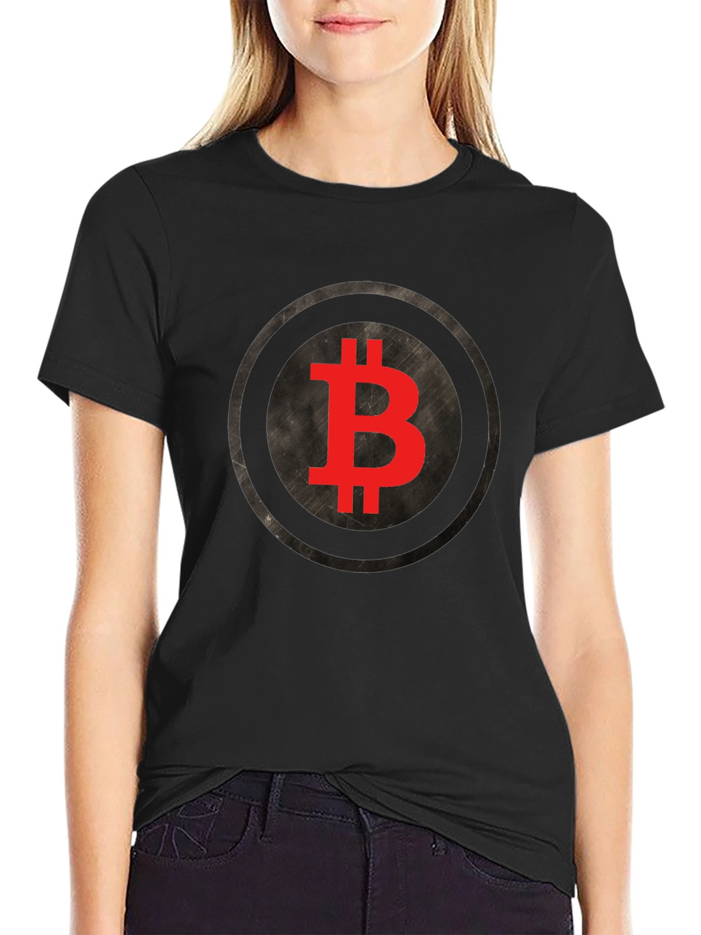 Bitcoin Logo Graphic Tee - Crypto Fan T-Shirt