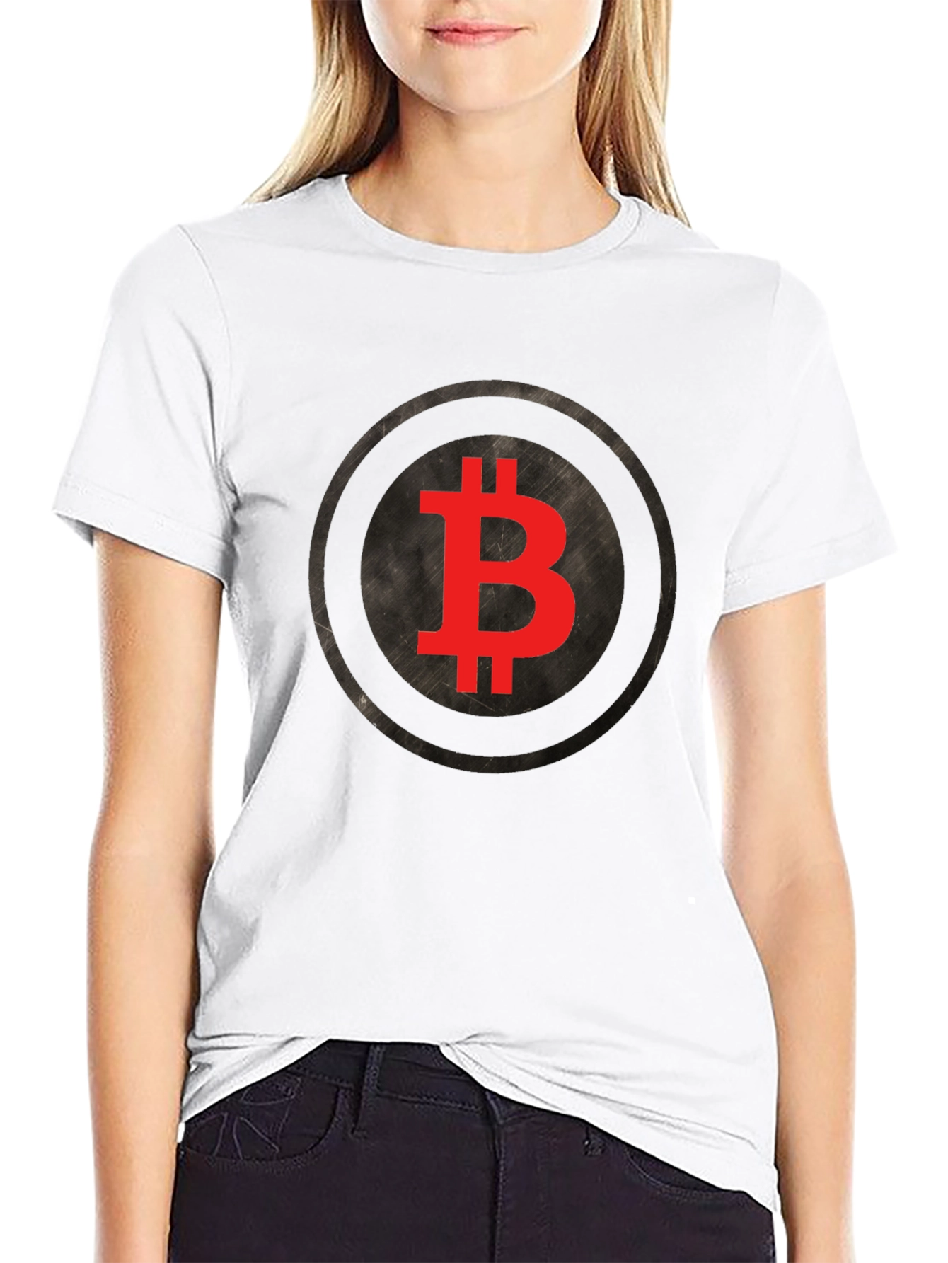 Bitcoin Logo Graphic Tee - Crypto Fan T-Shirt