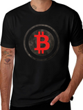 Bitcoin Logo Graphic Tee - Crypto Fan T-Shirt