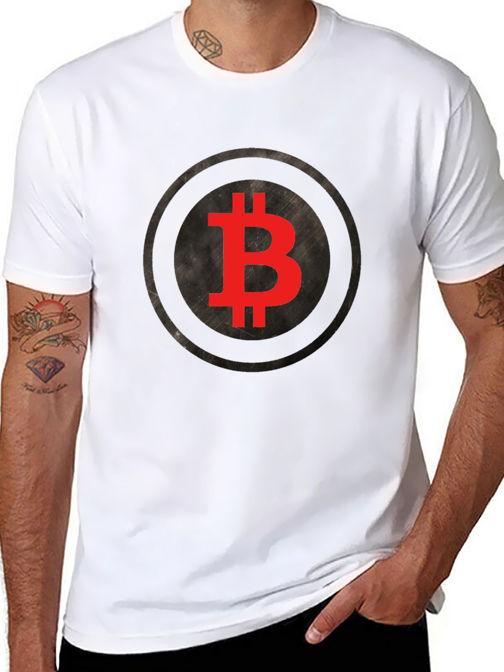 Bitcoin Logo Graphic Tee - Crypto Fan T-Shirt