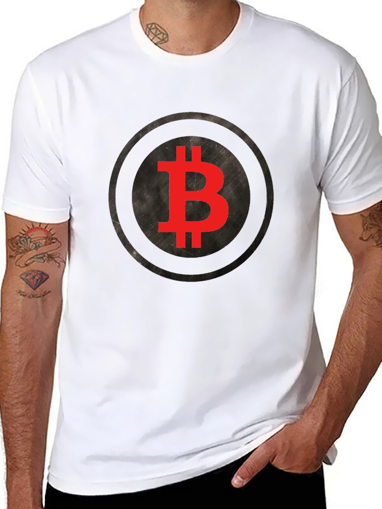 Bitcoin Logo Graphic Tee - Crypto Fan T-Shirt