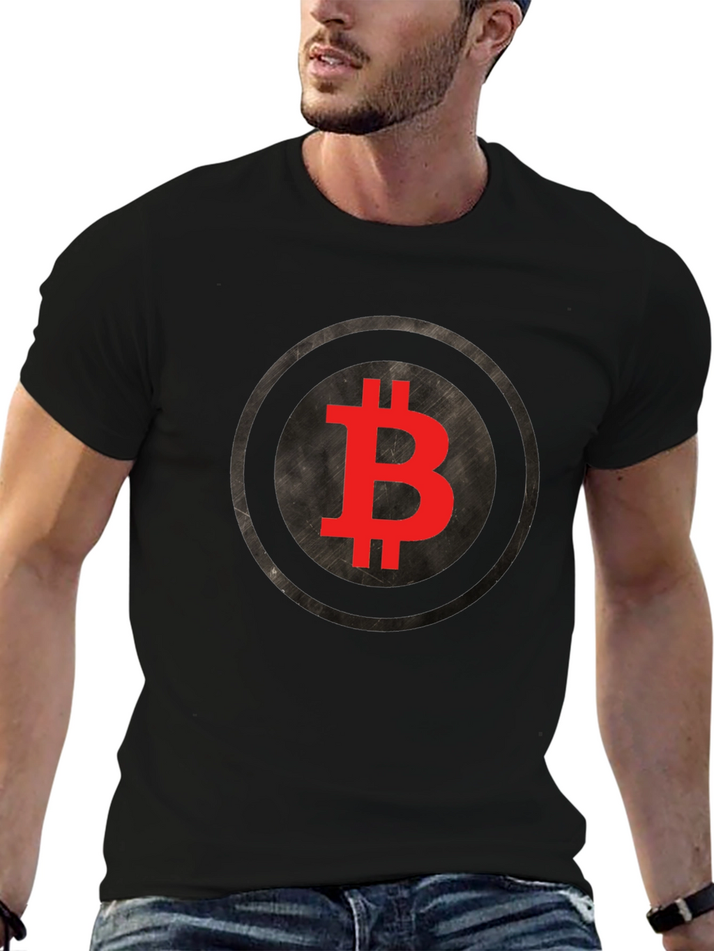 Bitcoin Logo Graphic Tee - Crypto Fan T-Shirt