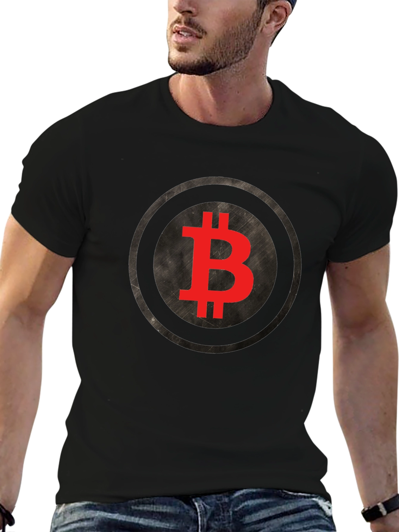 Bitcoin Logo Graphic Tee - Crypto Fan T-Shirt