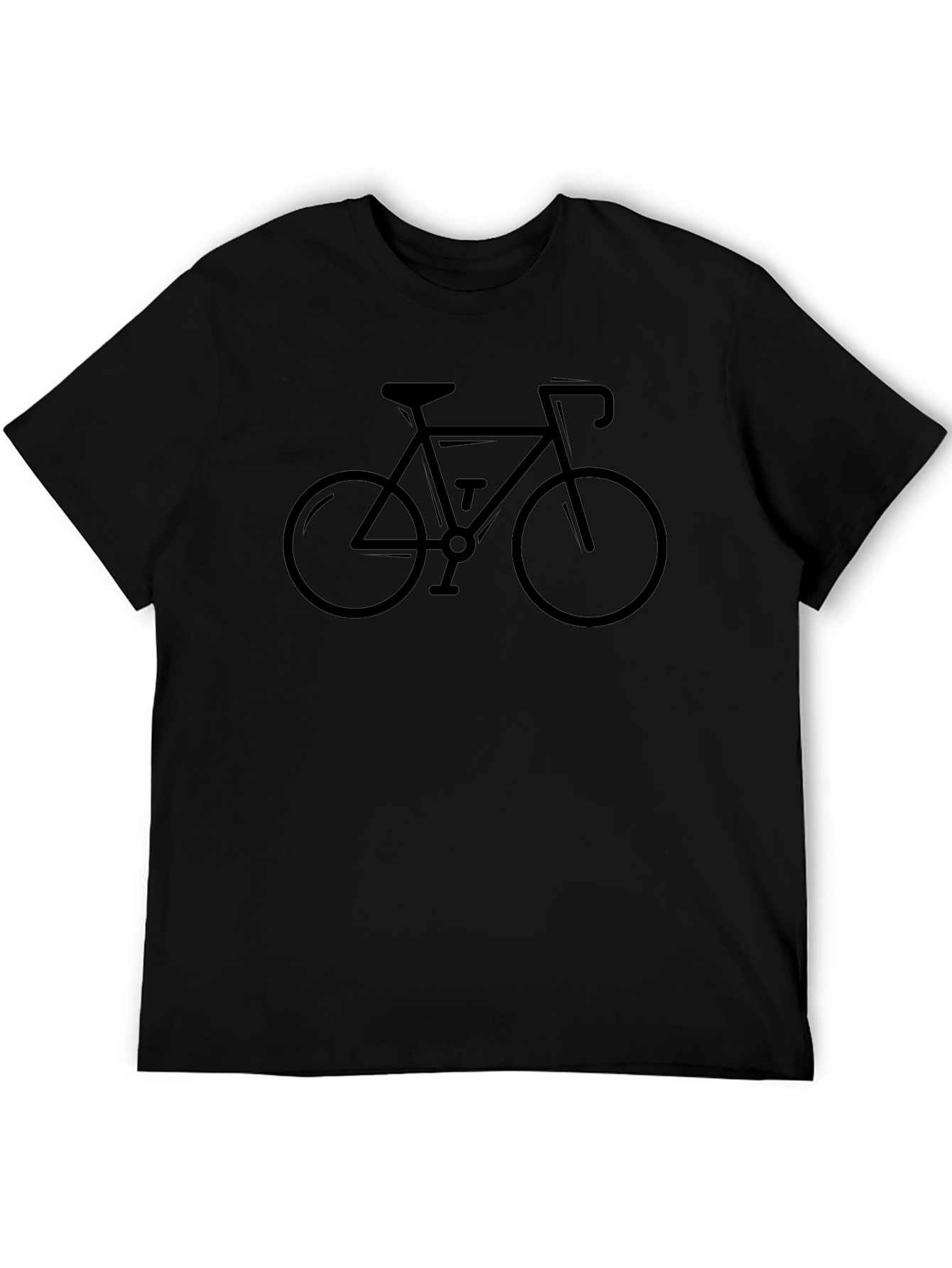 Bike Graphic Tee - Casual Black T-Shirt