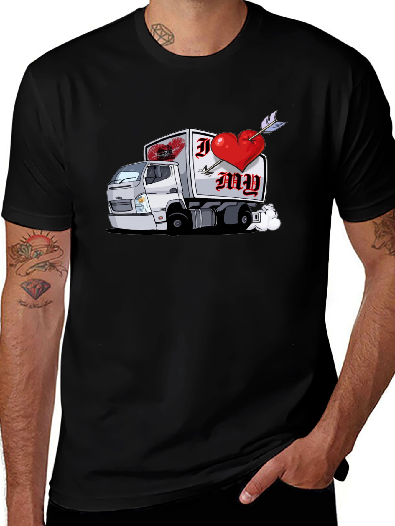 I Heart My Trucker Graphic T-Shirt