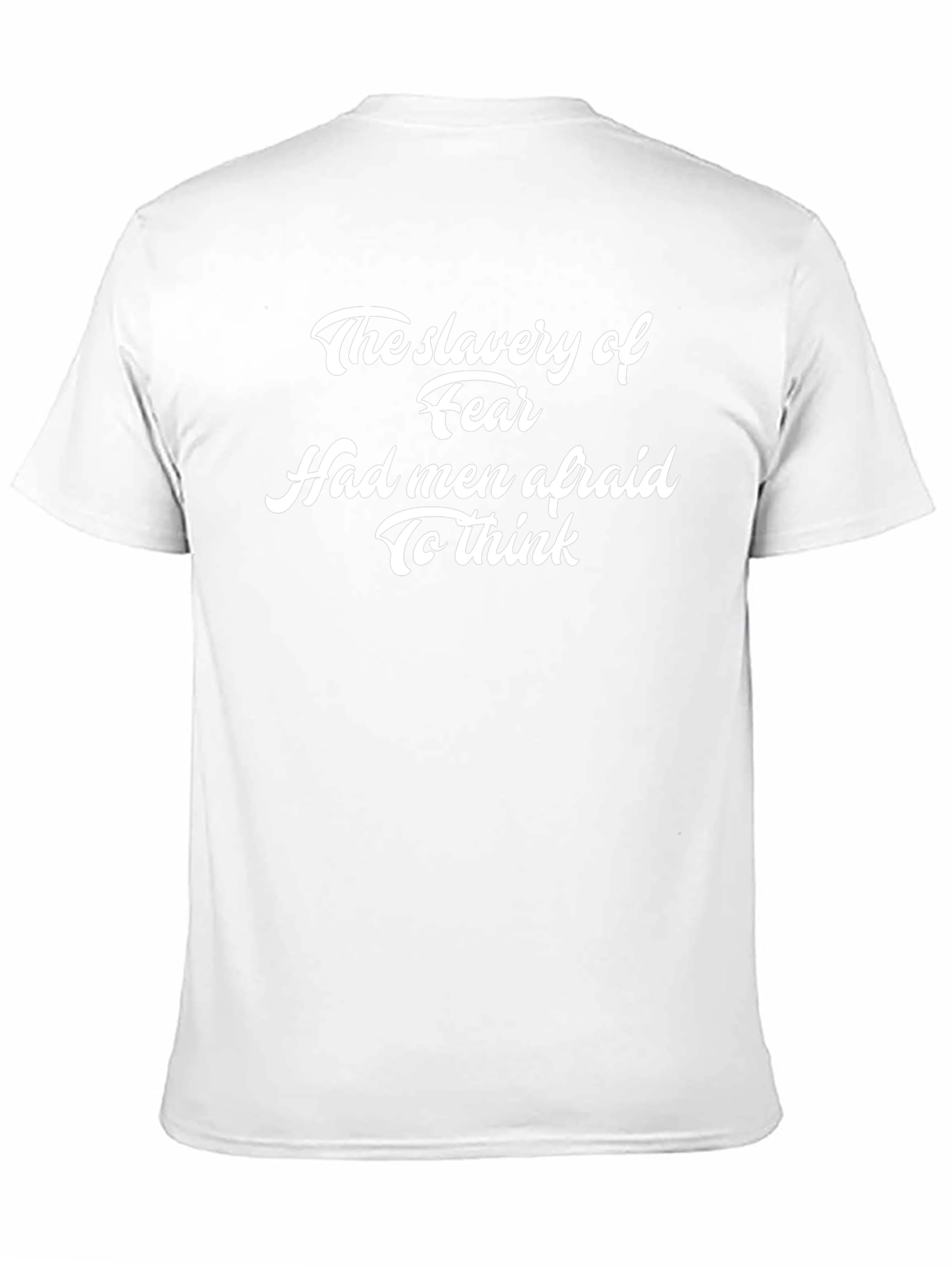 Slavery of Fear Graphic T-Shirt - Black