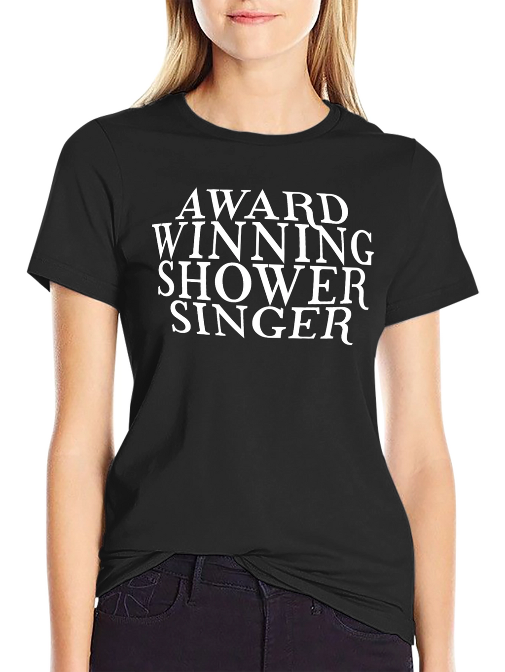 Award Winning Shower Singer Tee - Black
