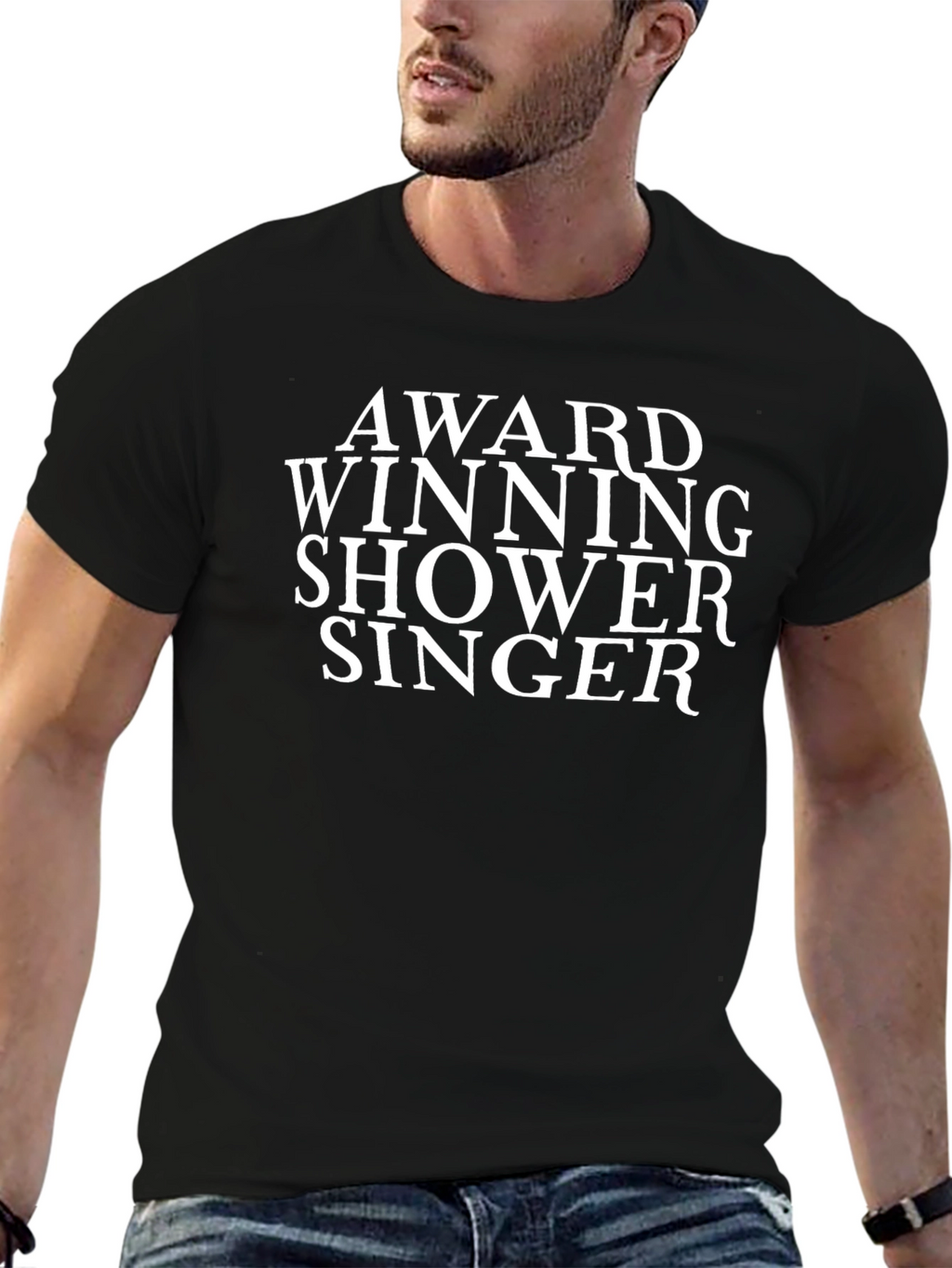 Award Winning Shower Singer Tee - Black