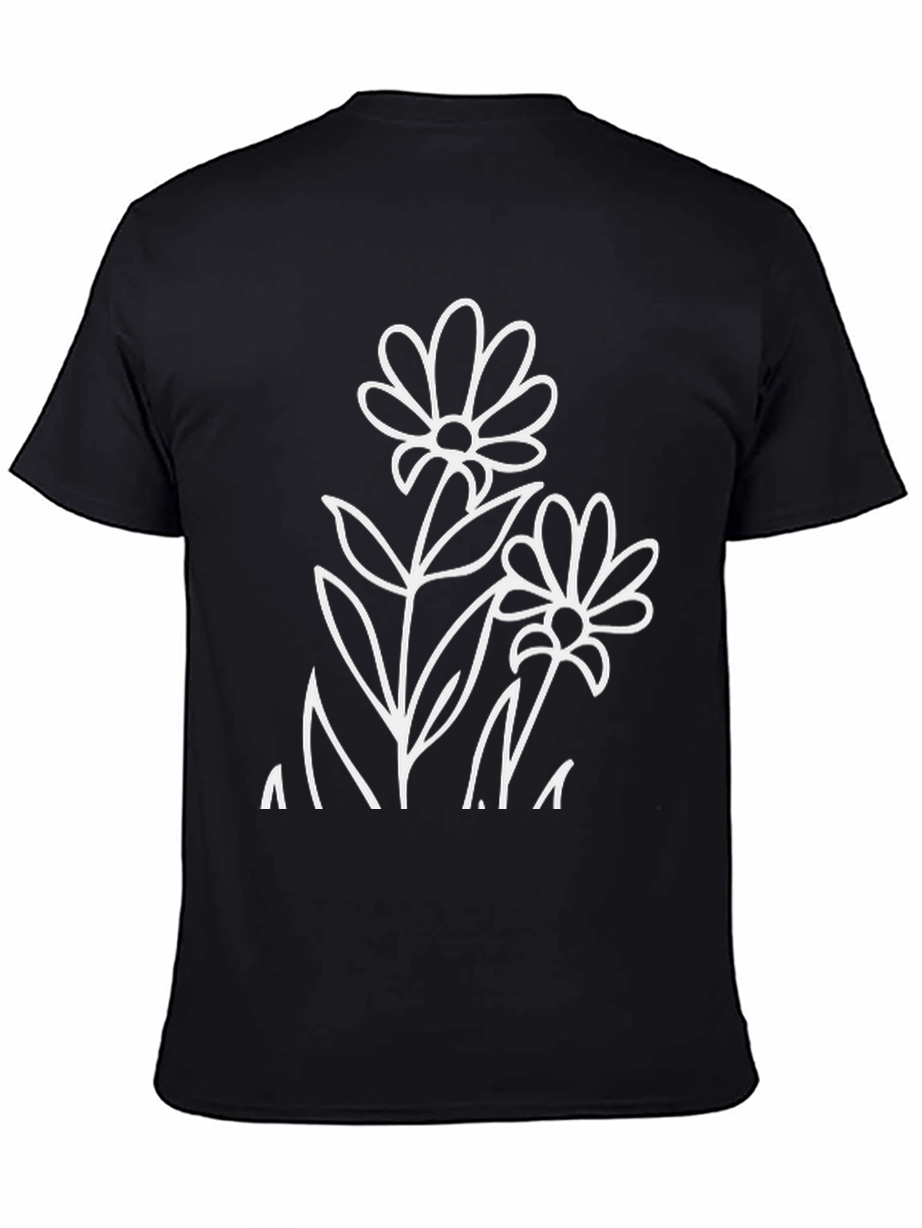 Black Floral Graphic T-Shirt