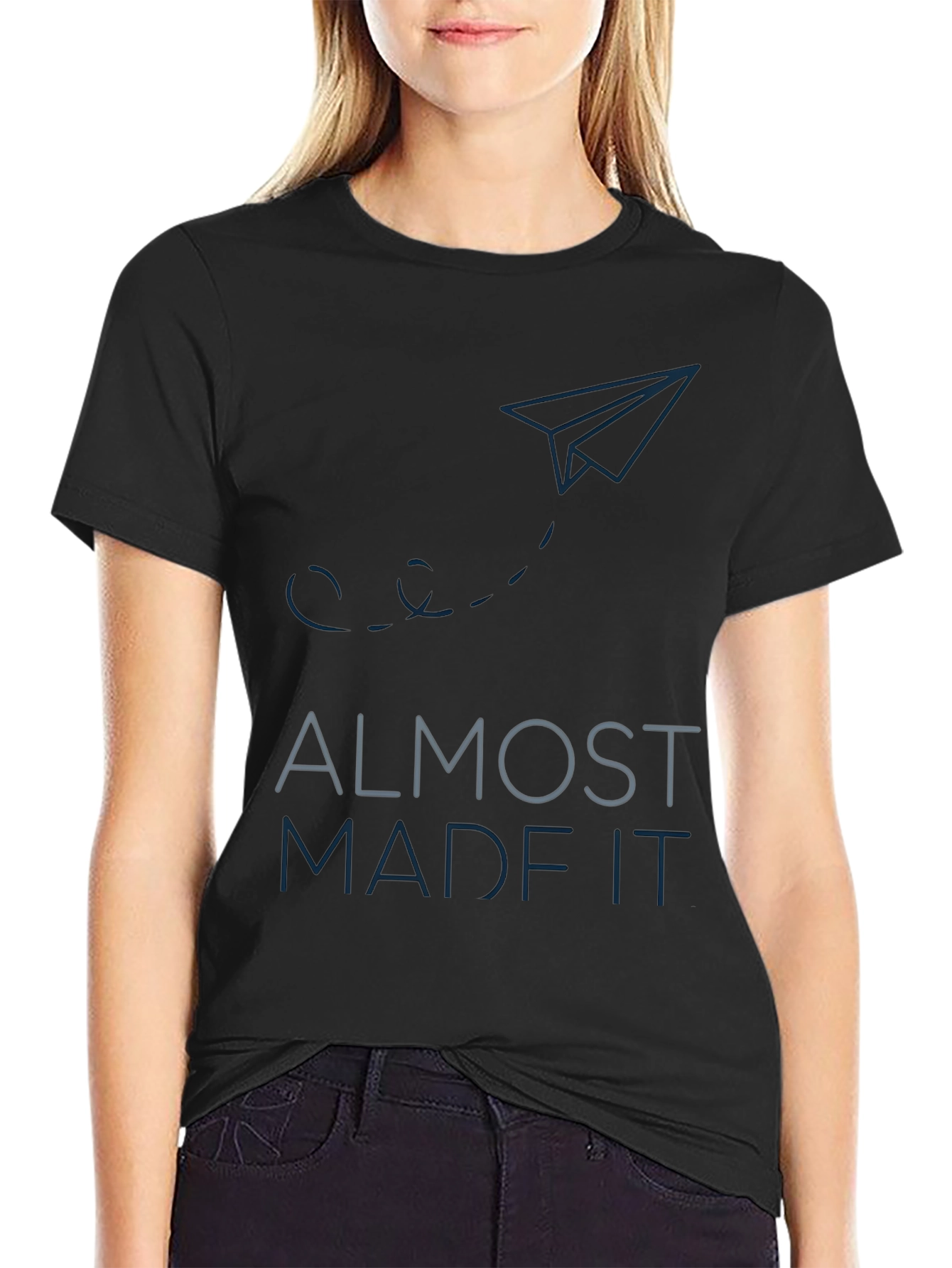 Almost Made It. Graphic Tee - Black