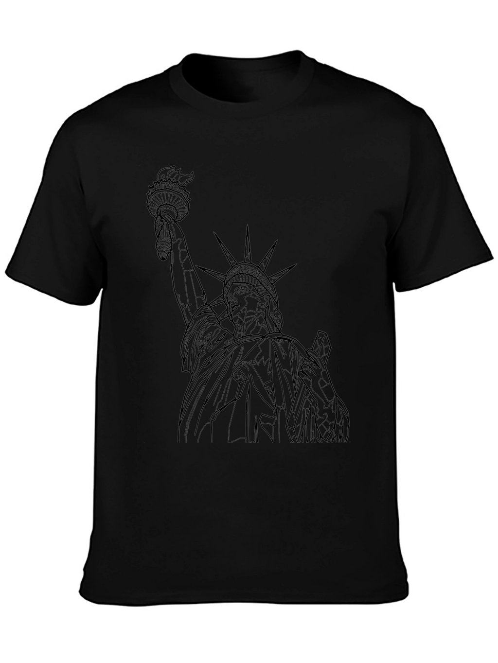 Statue of Liberty Graphic Tee - Black