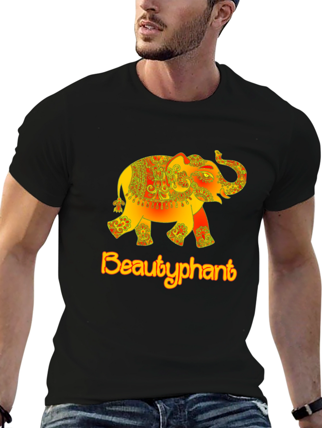 Beautyphant Graphic T-Shirt - Elephant Design