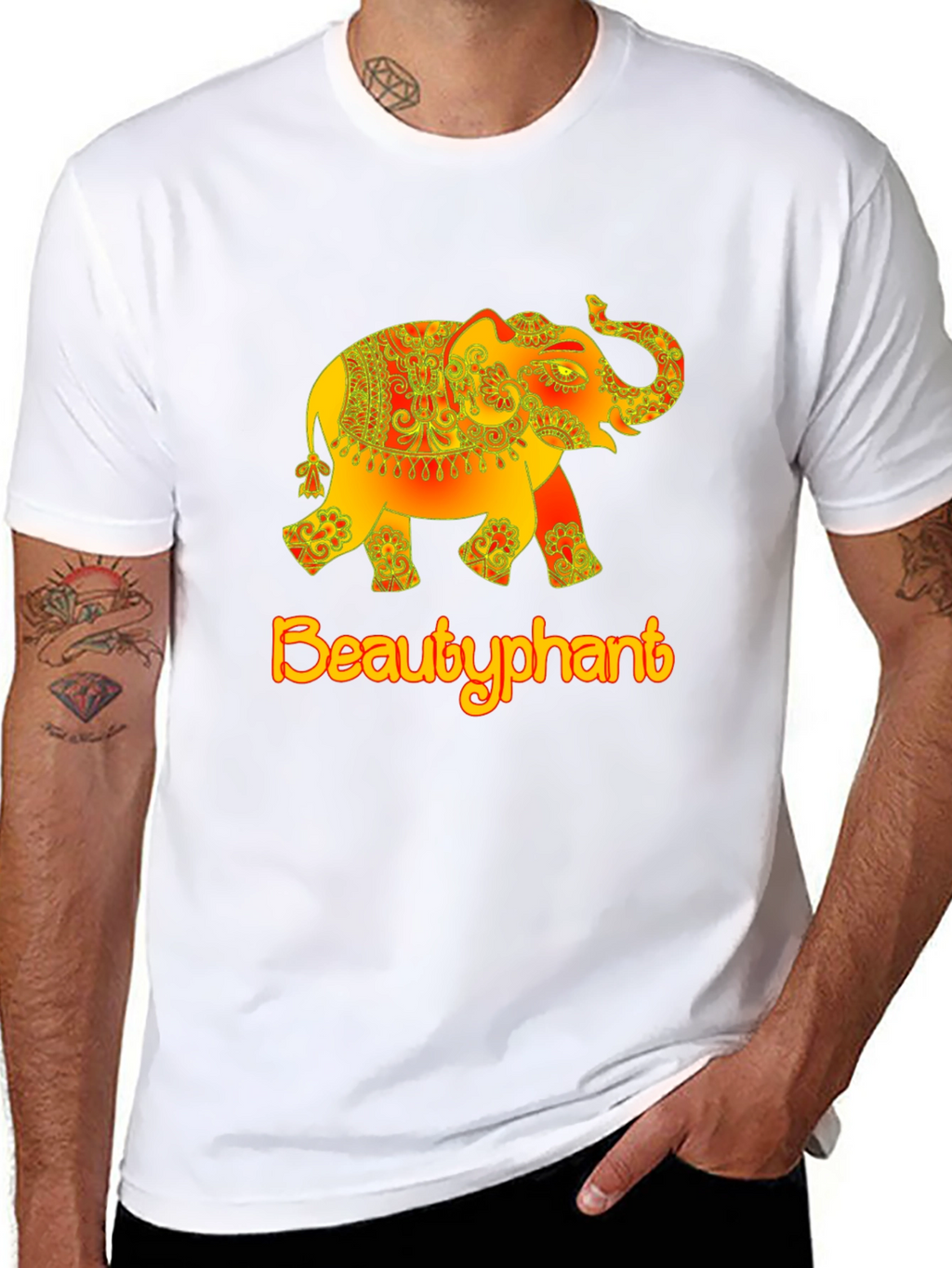Beautyphant Graphic T-Shirt - Elephant Design