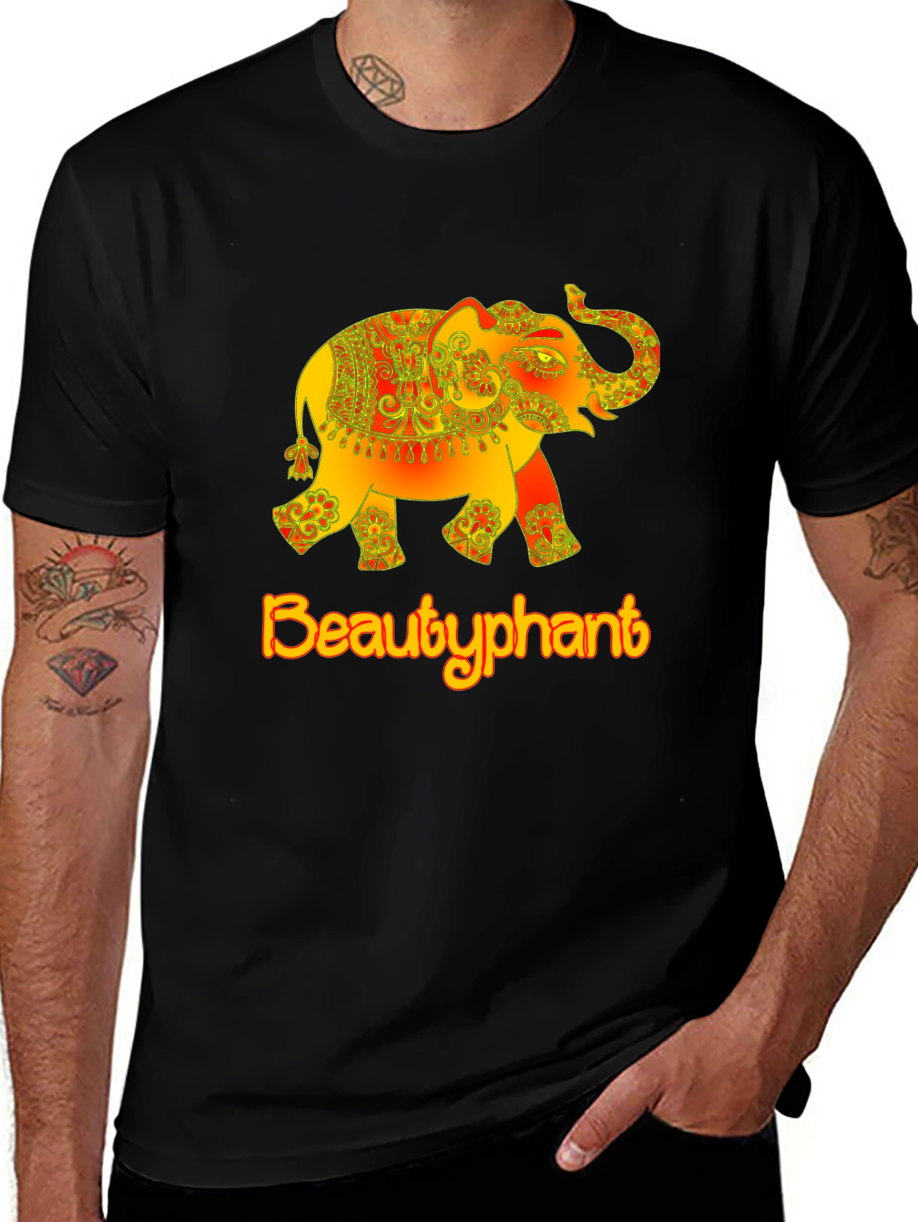 Beautyphant Graphic T-Shirt - Elephant Design