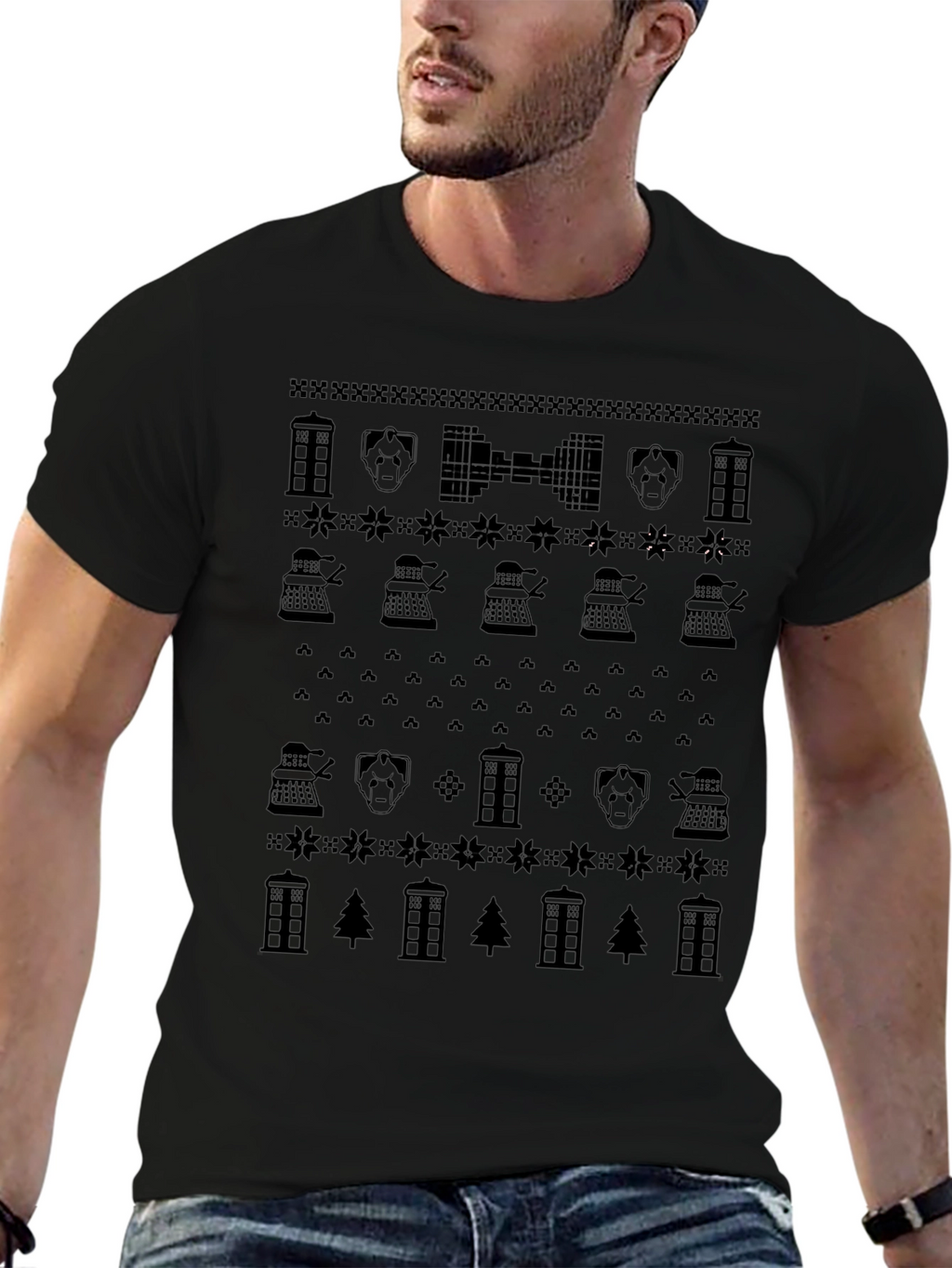 Doctor Who Christmas Pattern T-Shirt