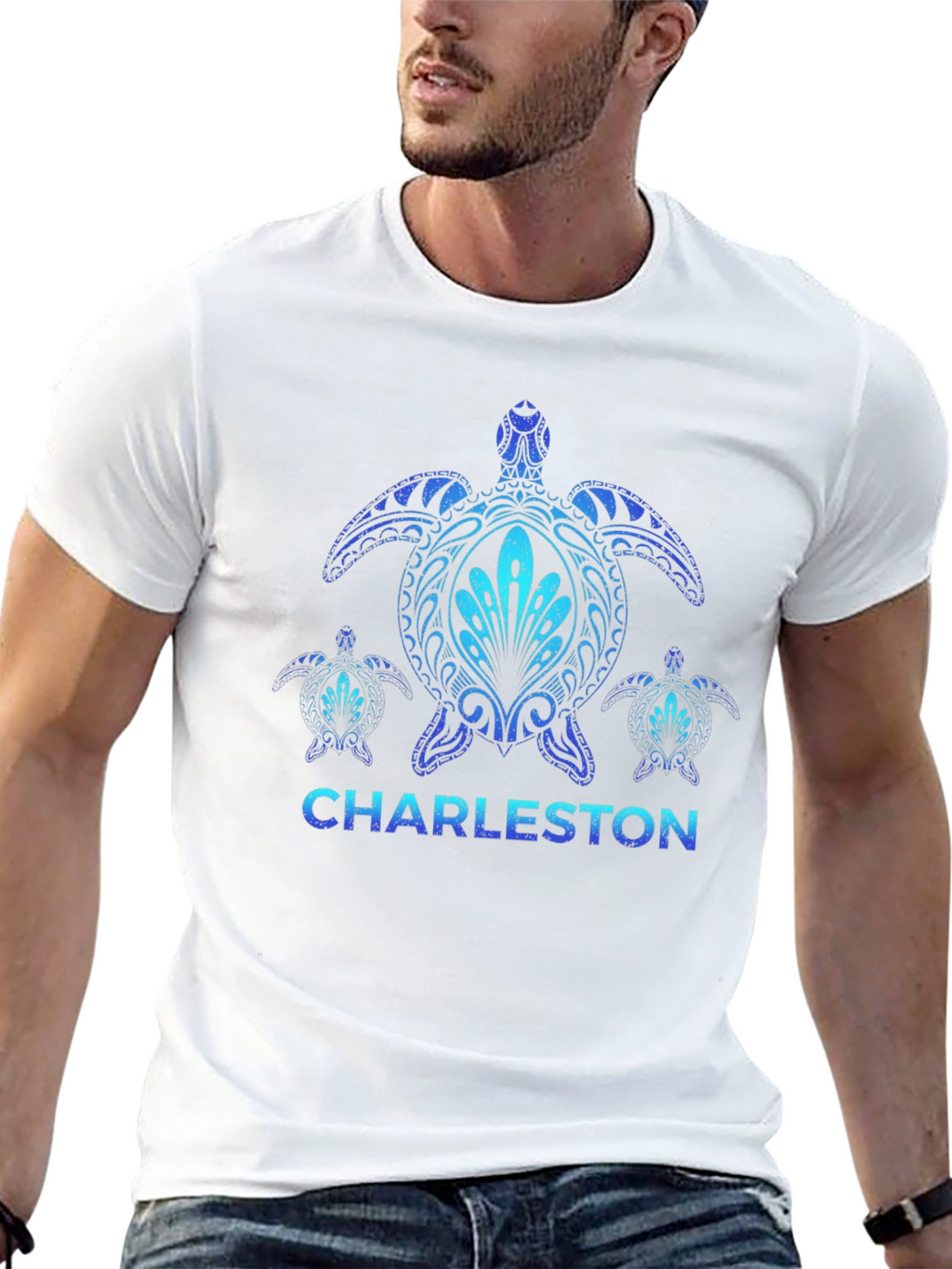 Charleston Sea Turtle Black T-Shirt