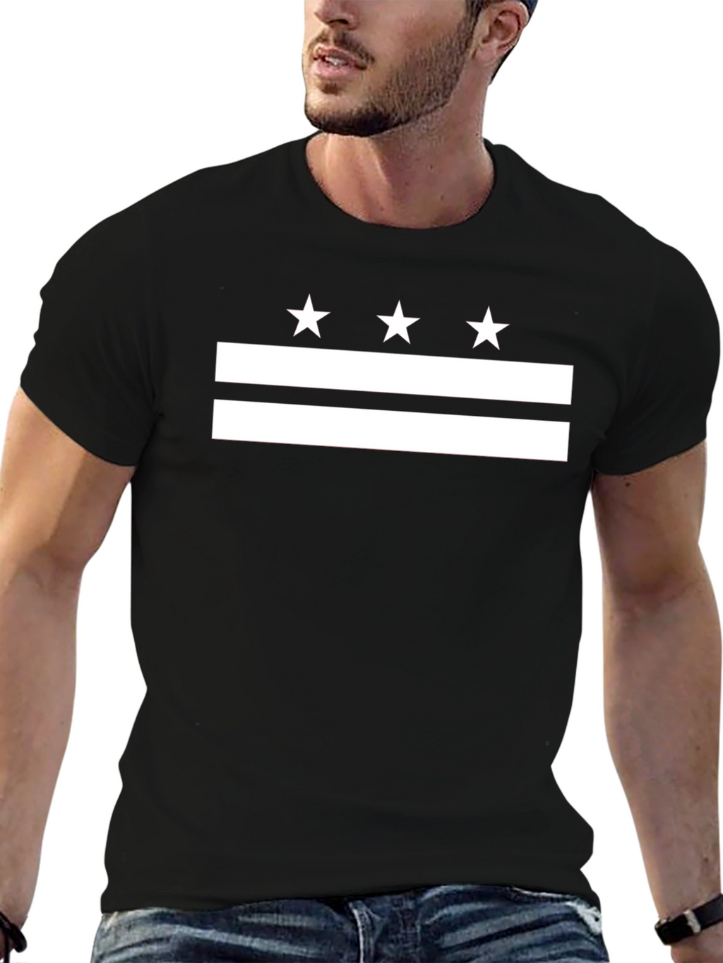 DC Flag Graphic T-Shirt - Black