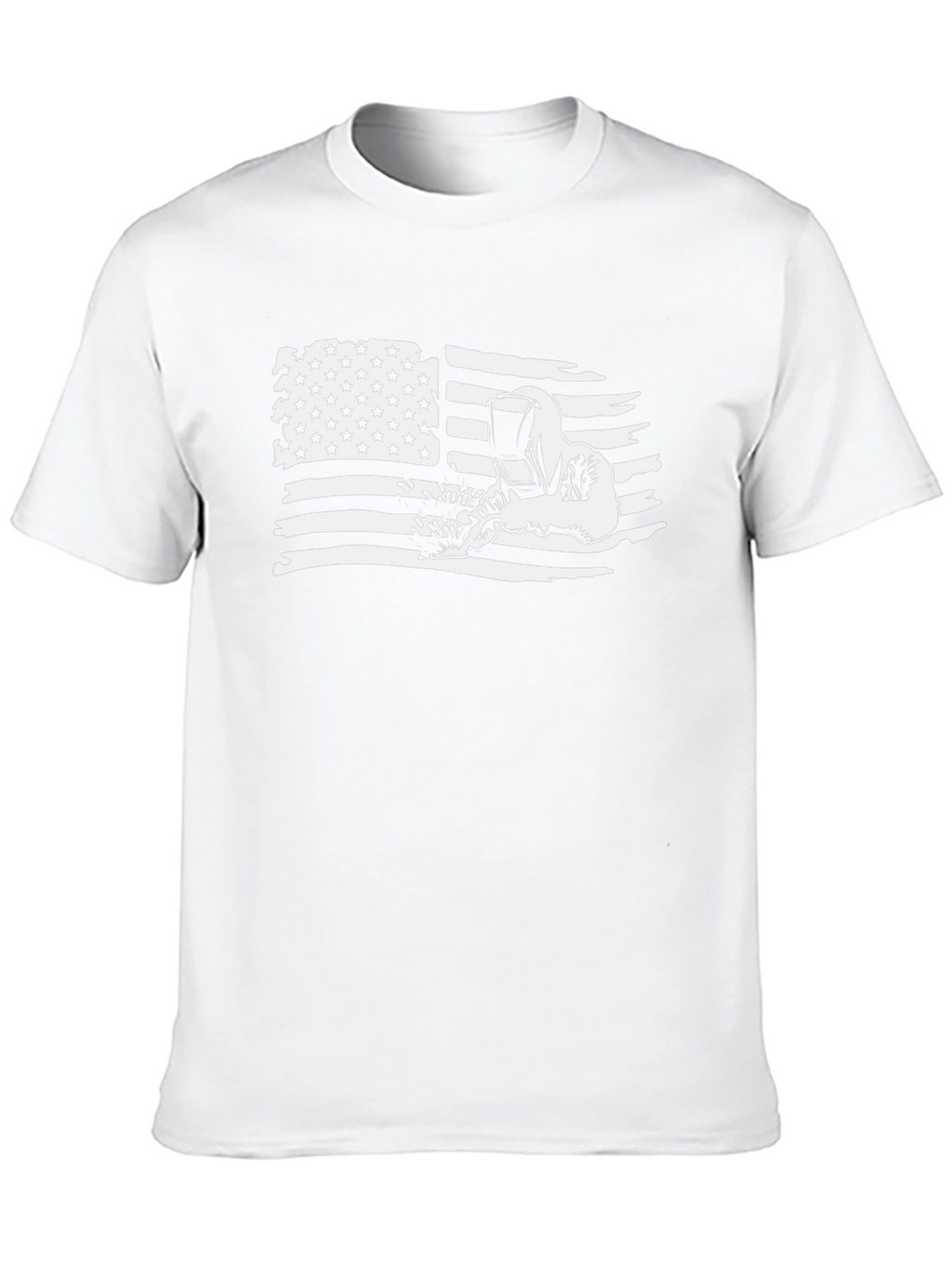 Welder American Flag Graphic T-Shirt