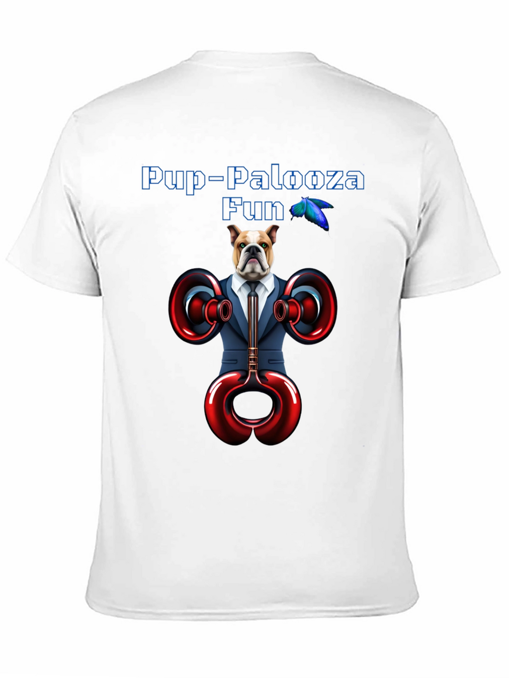 Pup-Palooza Fun Bulldog Graphic Tee