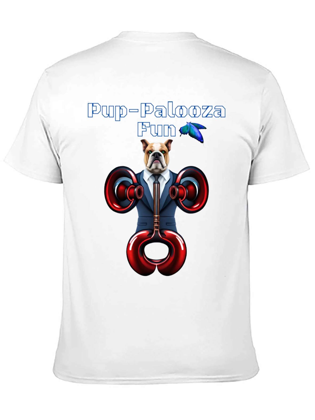 Pup-Palooza Fun Bulldog Graphic Tee