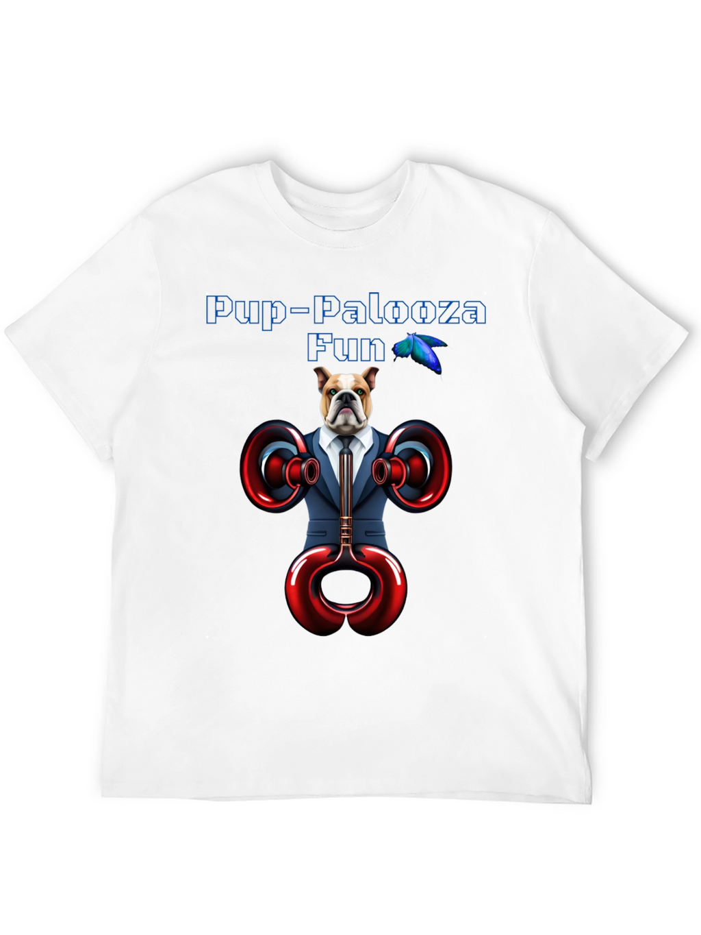 Pup-Palooza Fun Bulldog Graphic Tee