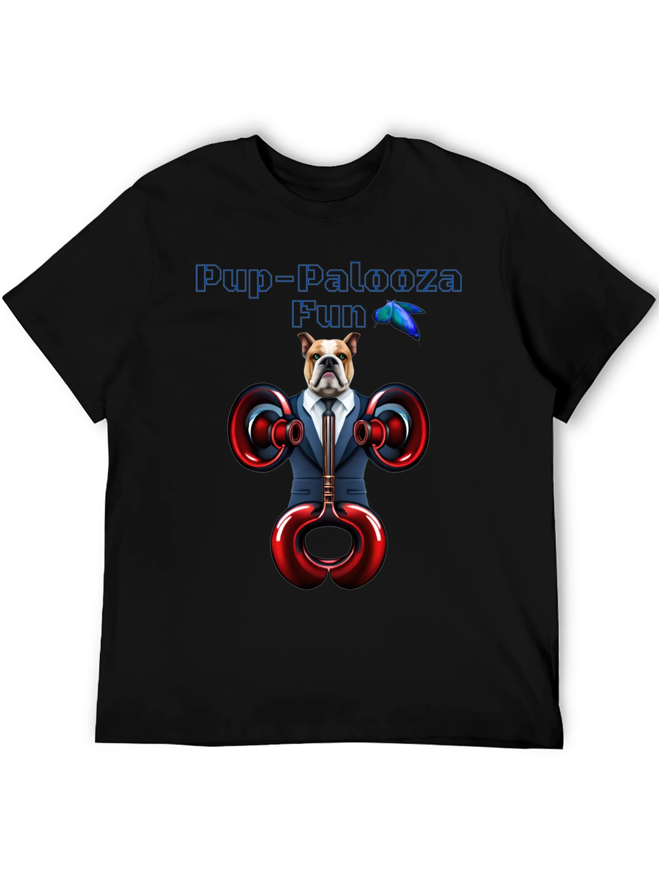 Pup-Palooza Fun Bulldog Graphic Tee