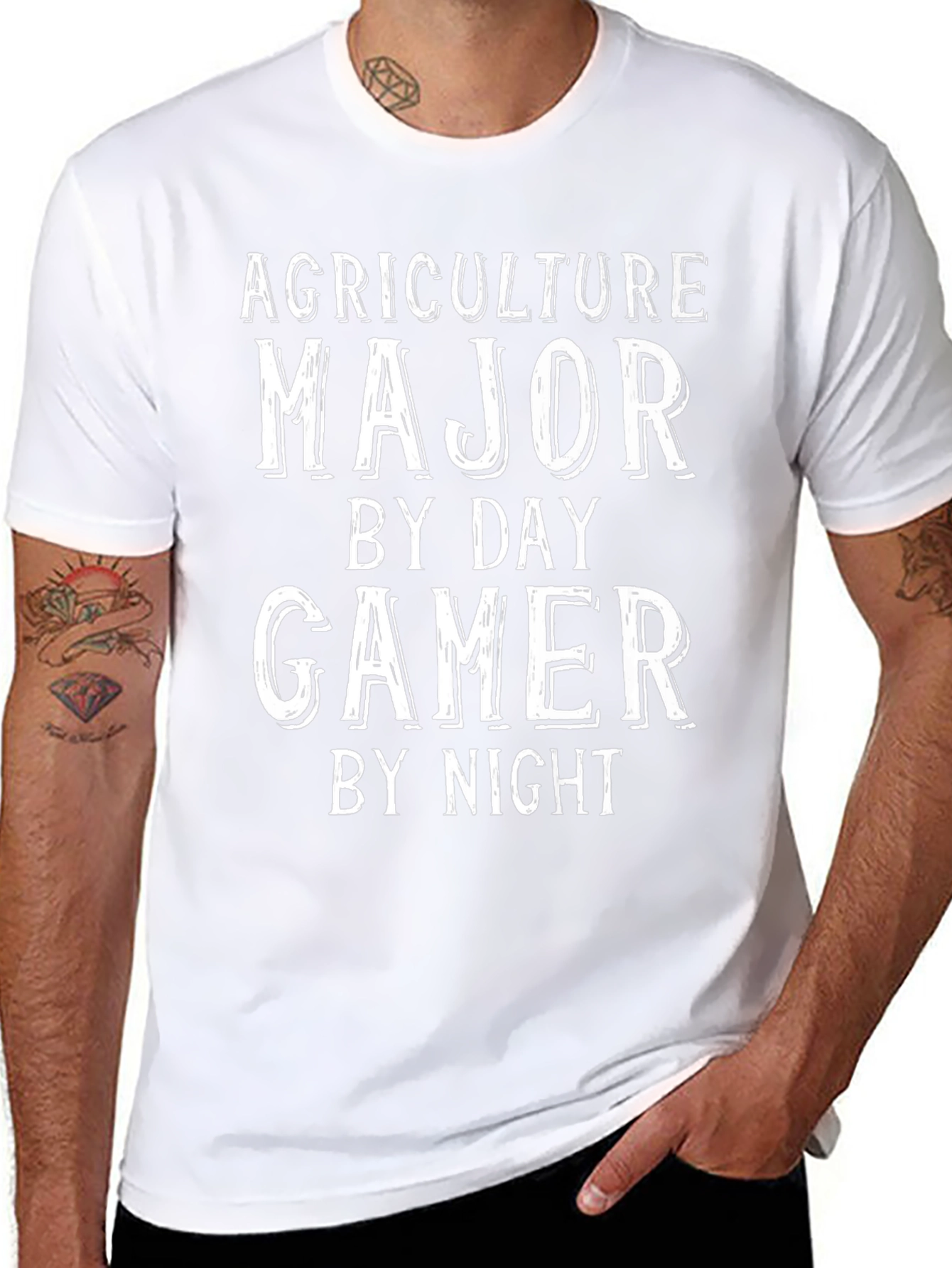 Agriculture Major Gamer T-Shirt - Black Cotton Tee
